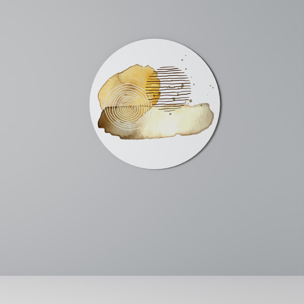 TRANSCENDENT TONES Round Wall Art