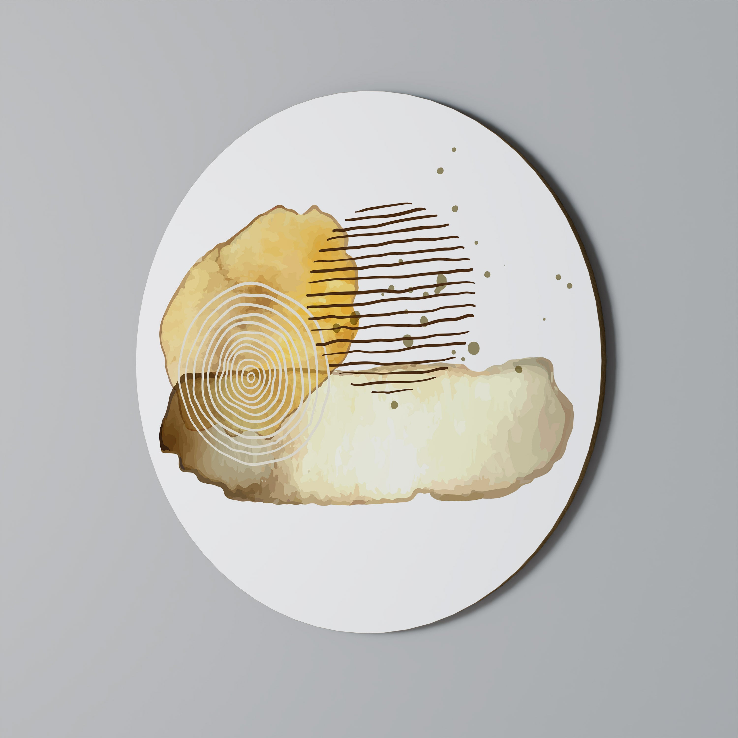 TRANSCENDENT TONES Round Wall Art