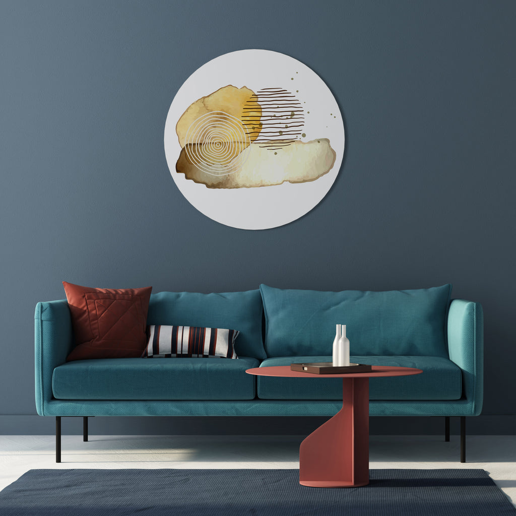 TRANSCENDENT TONES Round Wall Art