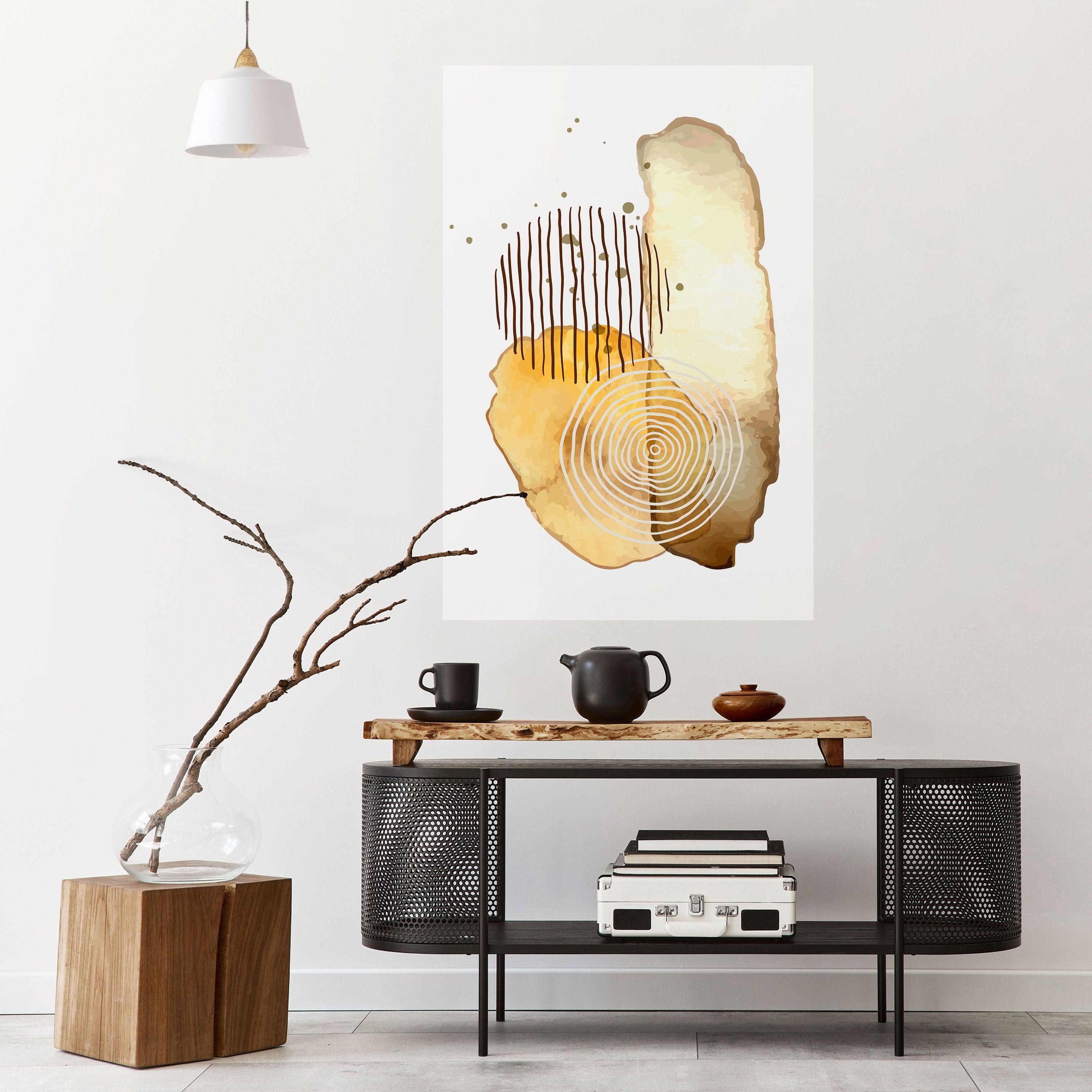 TRANSCENDENT TONES Peel and Stick Vertical Poster