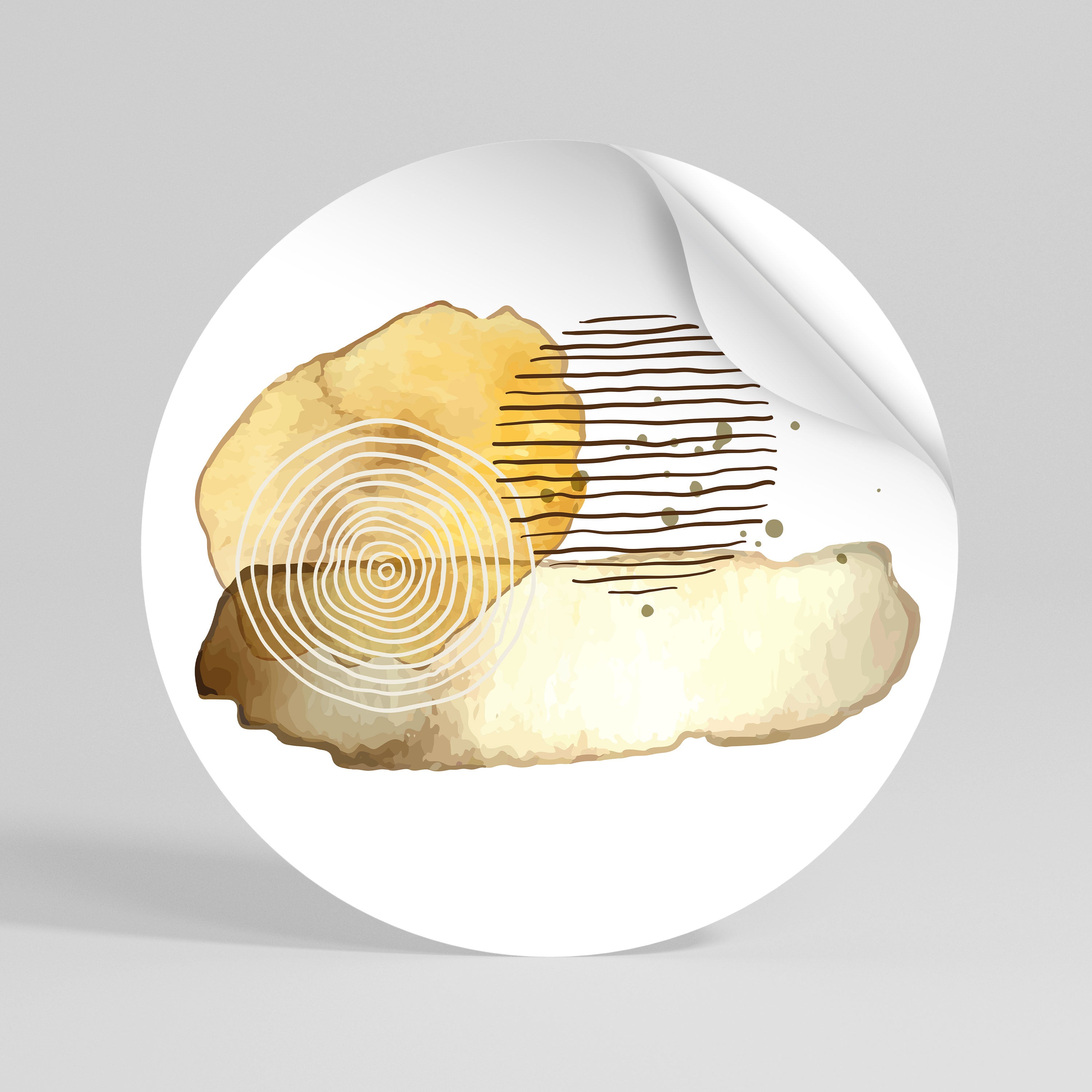 TRANSCENDENT TONES Vinilo adhesivo redondo