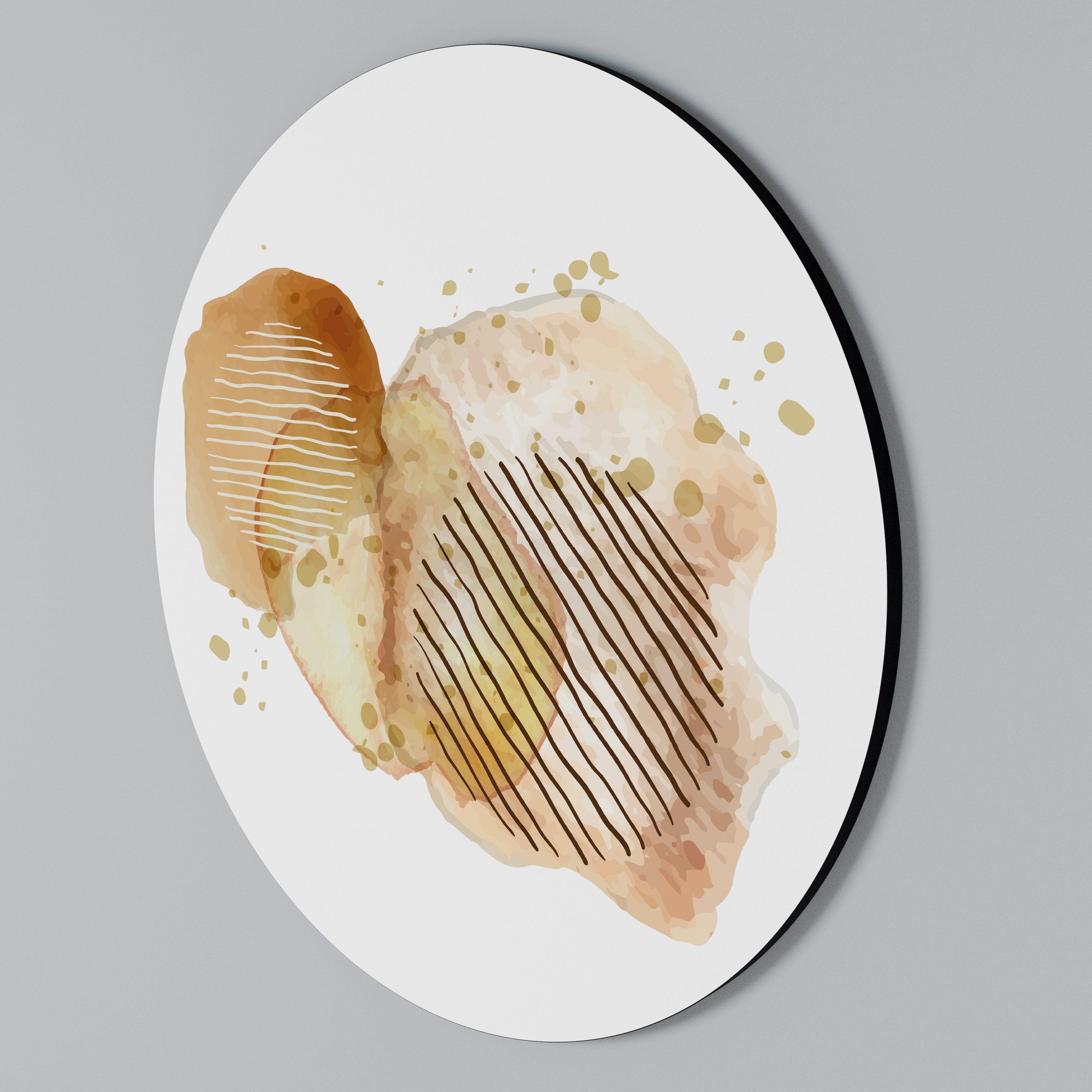 TRANSCENDENTAL HARMONY Round Wall Art