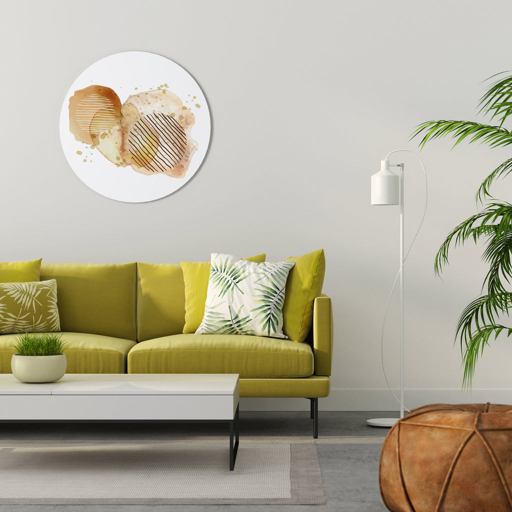 TRANSCENDENTAL HARMONY Round Wall Art