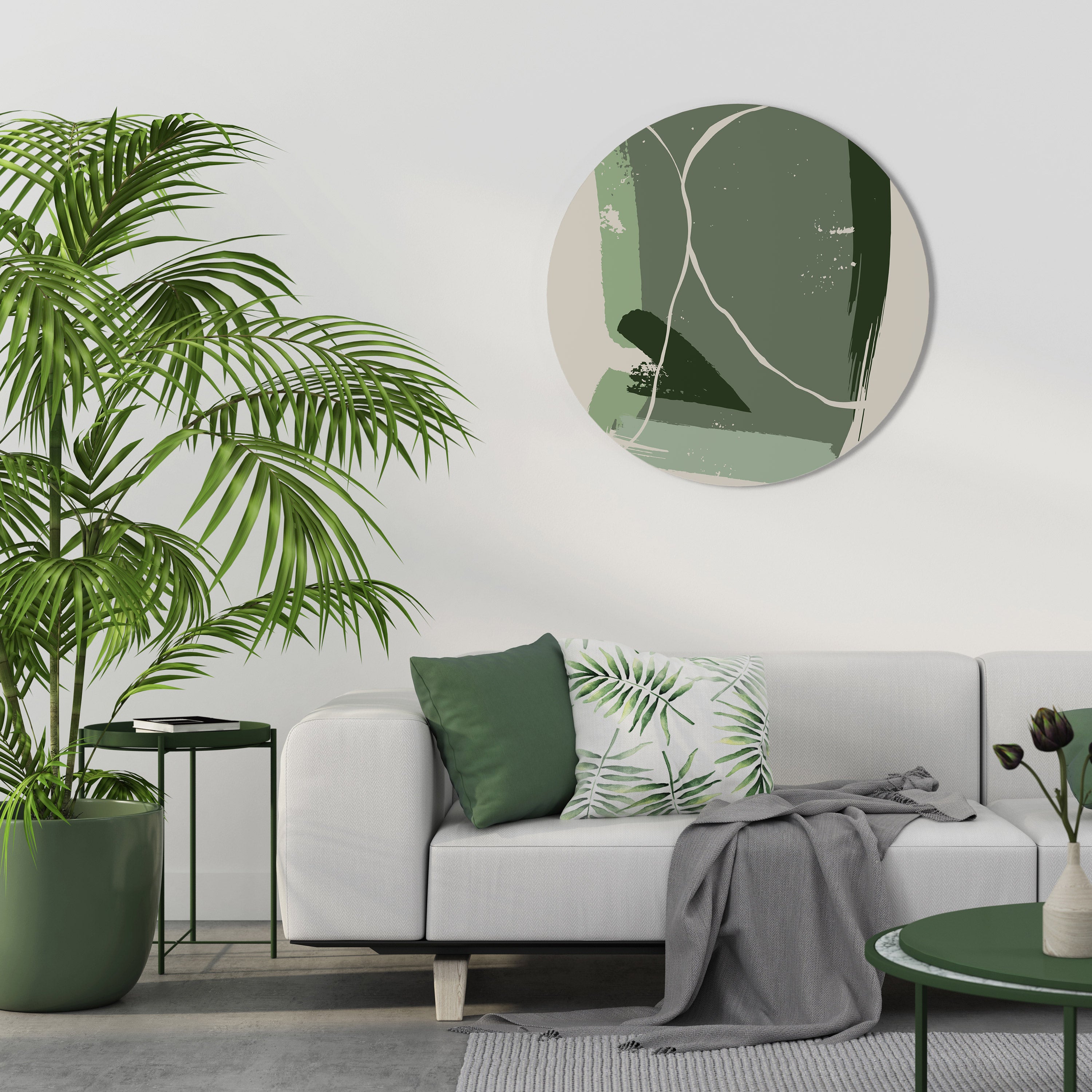 VERDANT HEAVEN Round Wall Art