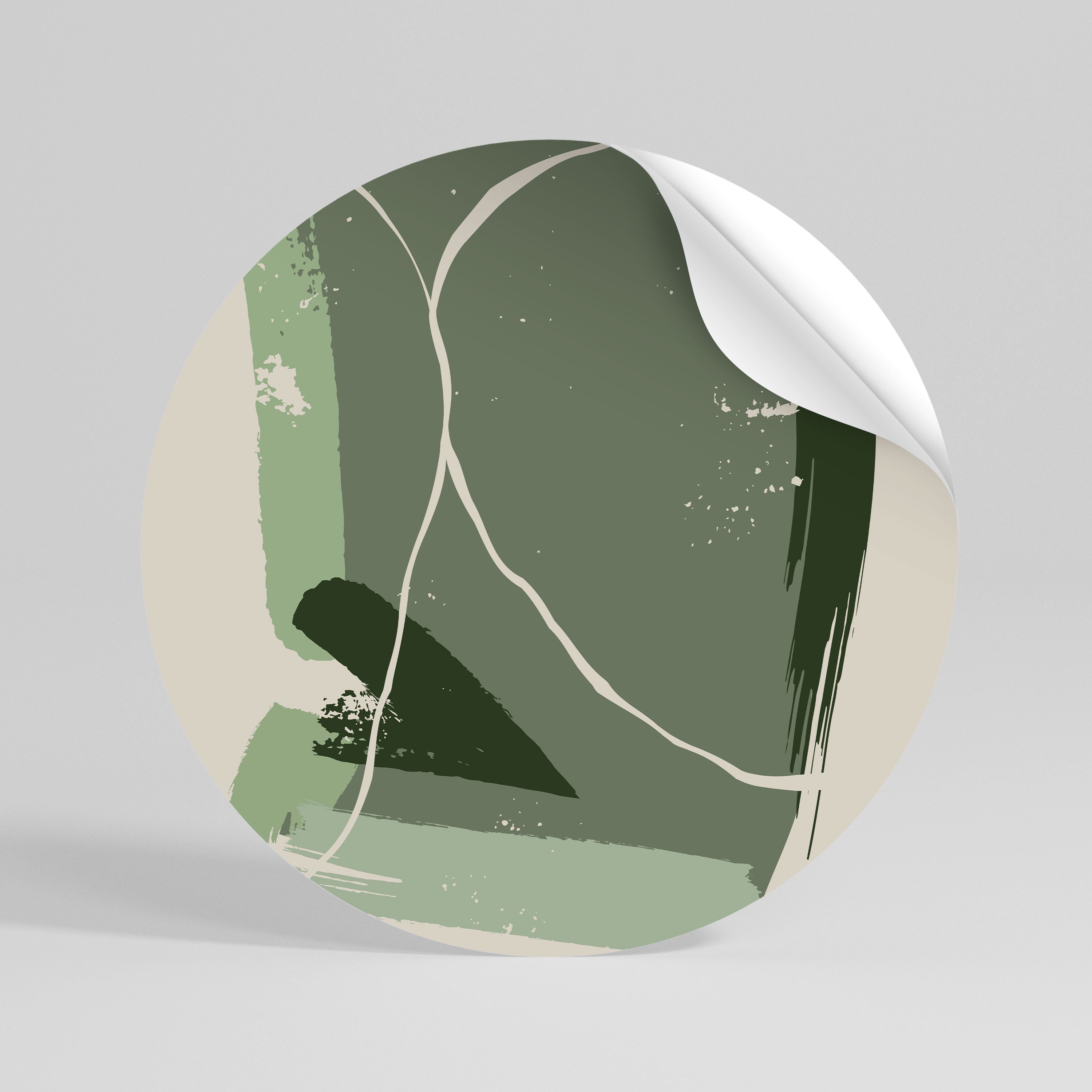 VERDANT HEAVEN Vinilo adhesivo redondo