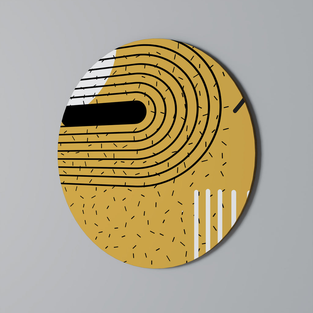 SHAPESHIFT SYMPHONY Round Wall Art