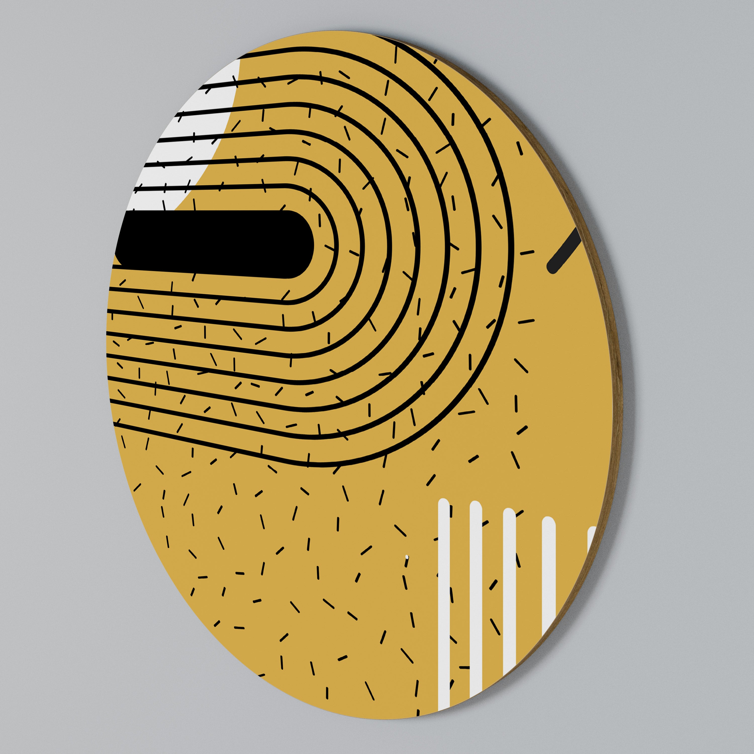 SHAPESHIFT SYMPHONY Round Wall Art