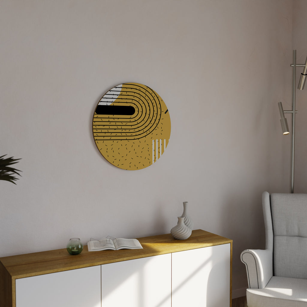 SHAPESHIFT SYMPHONY Round Wall Art