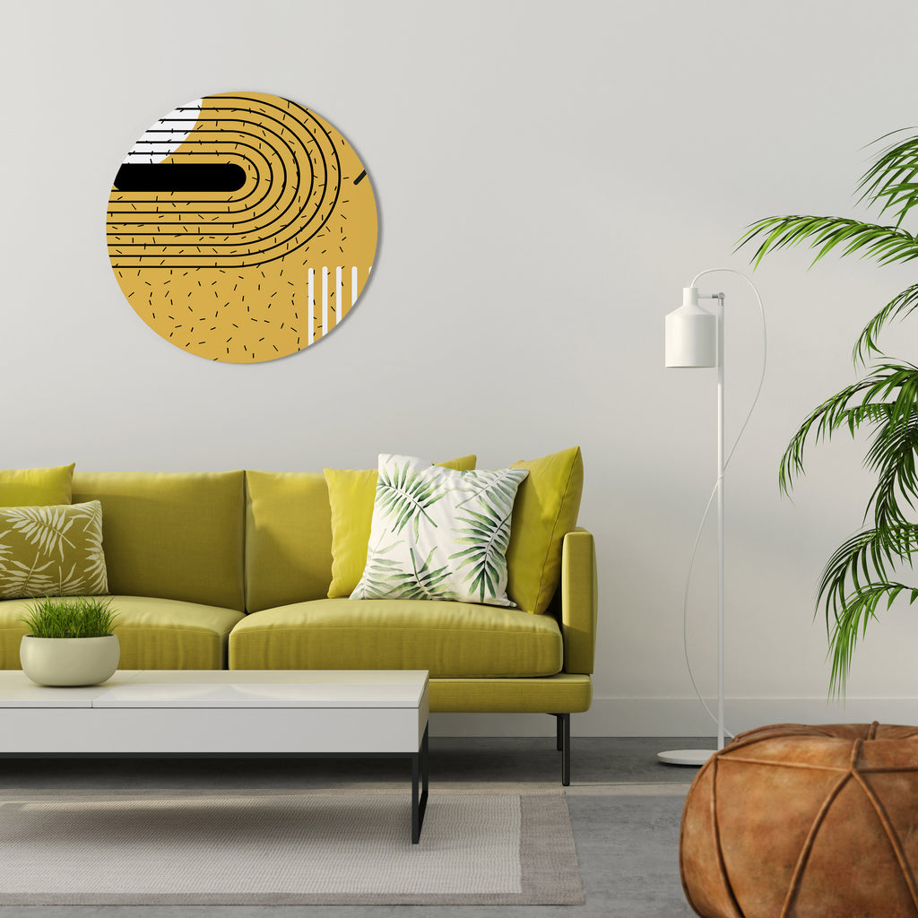 SHAPESHIFT SYMPHONY Round Wall Art