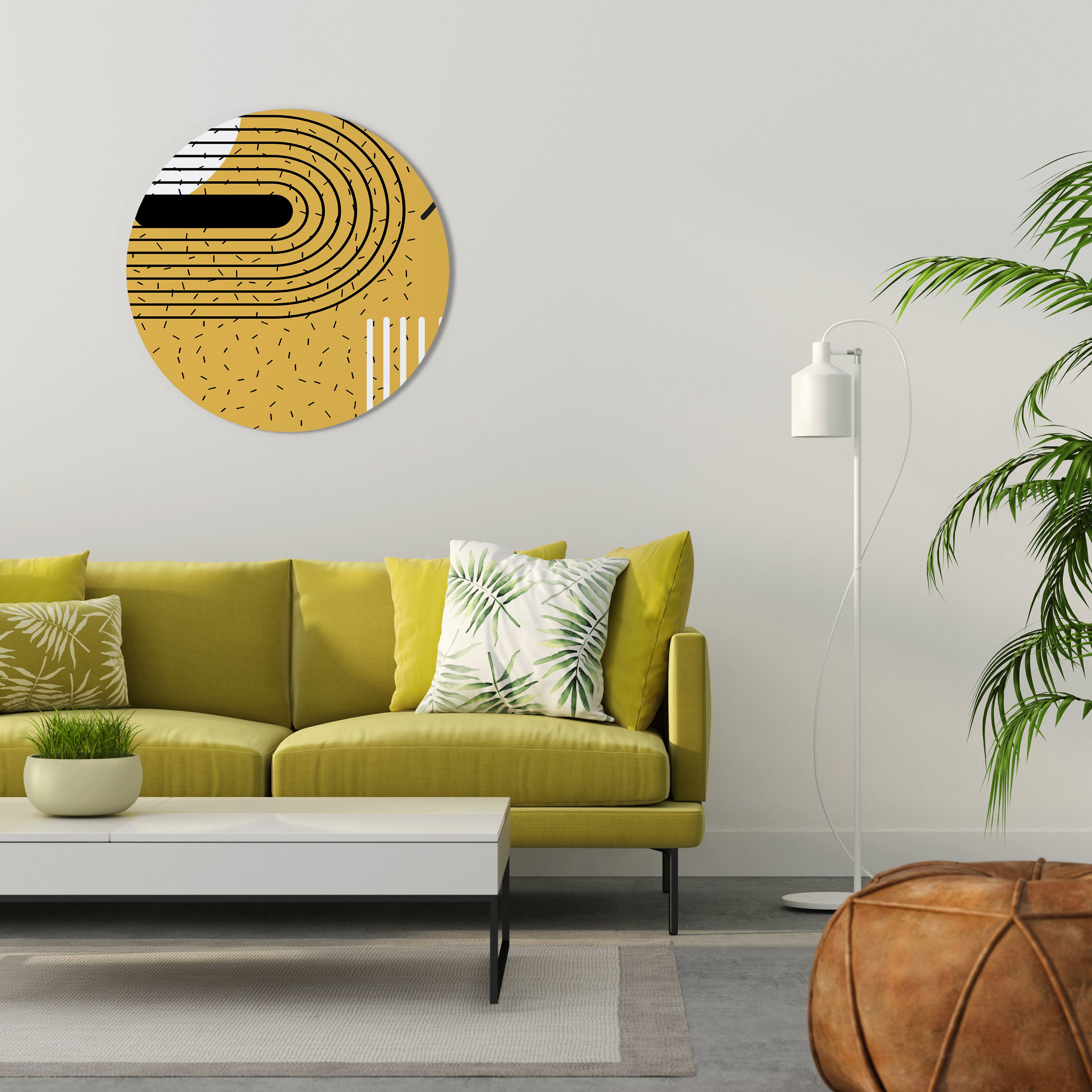 SHAPESHIFT SYMPHONY Round Wall Art