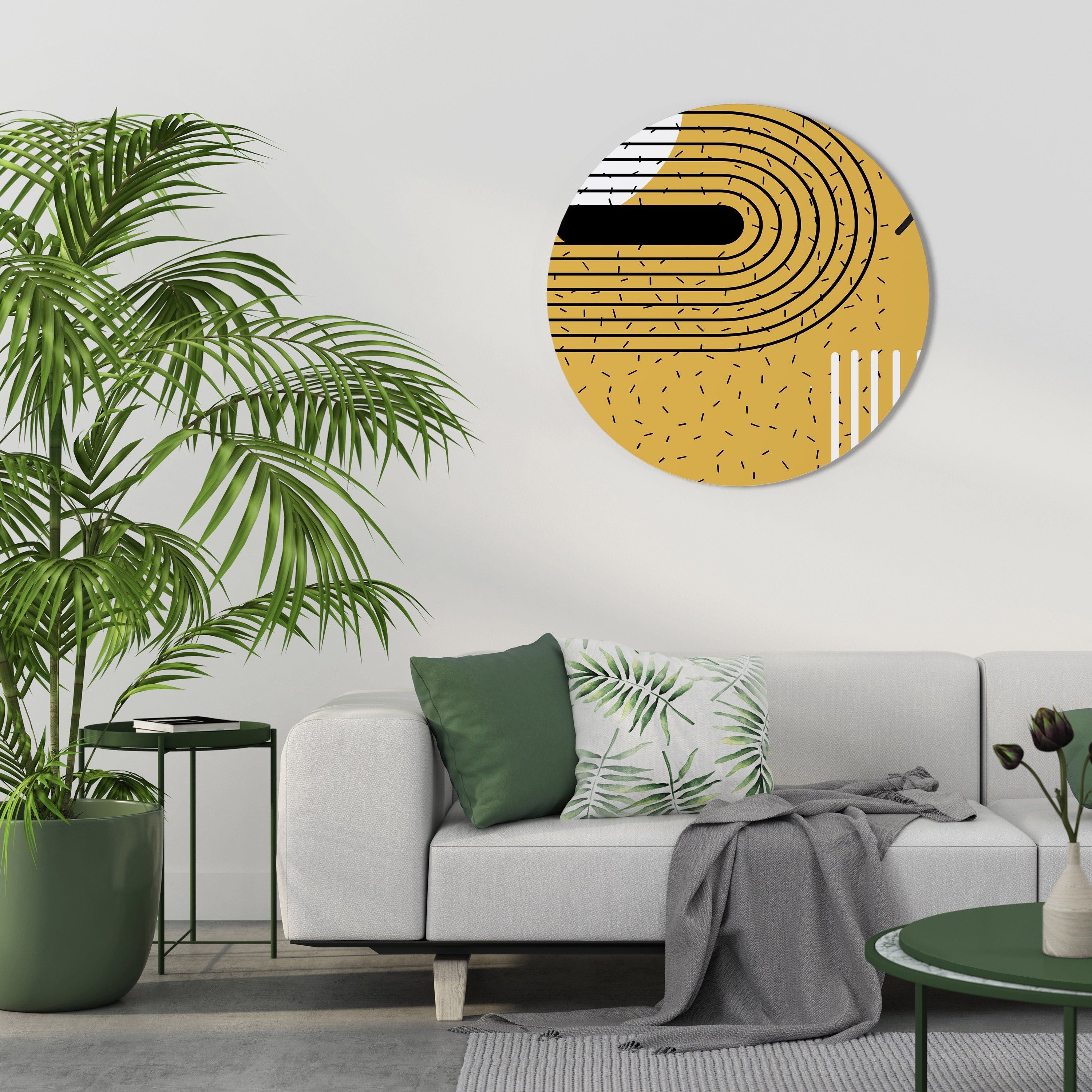 SHAPESHIFT SYMPHONY Round Wall Art