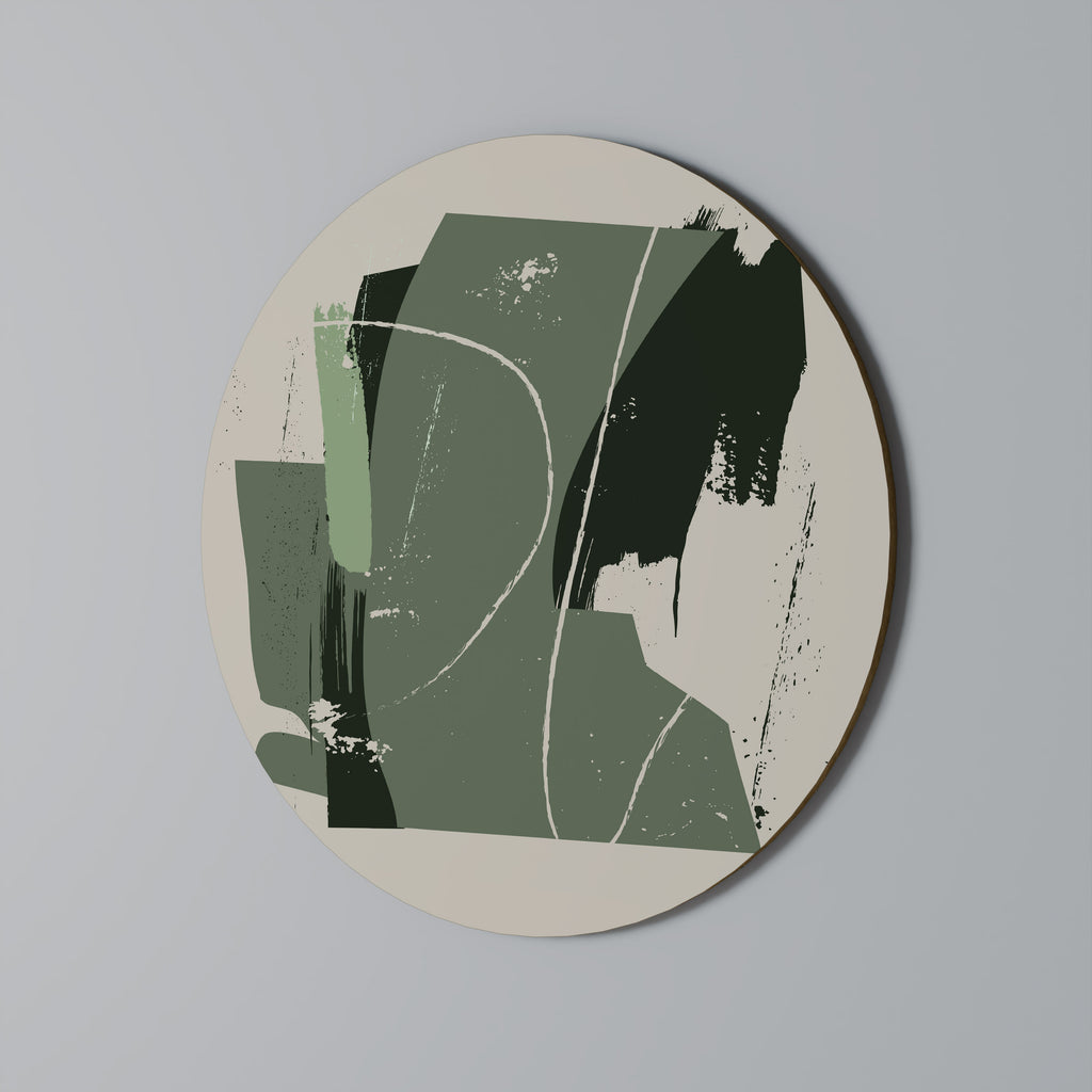 EVERGREEN ESCAPE Round Wall Art