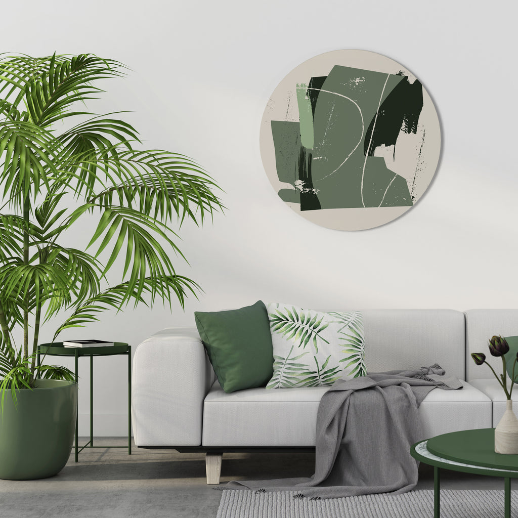 EVERGREEN ESCAPE Round Wall Art