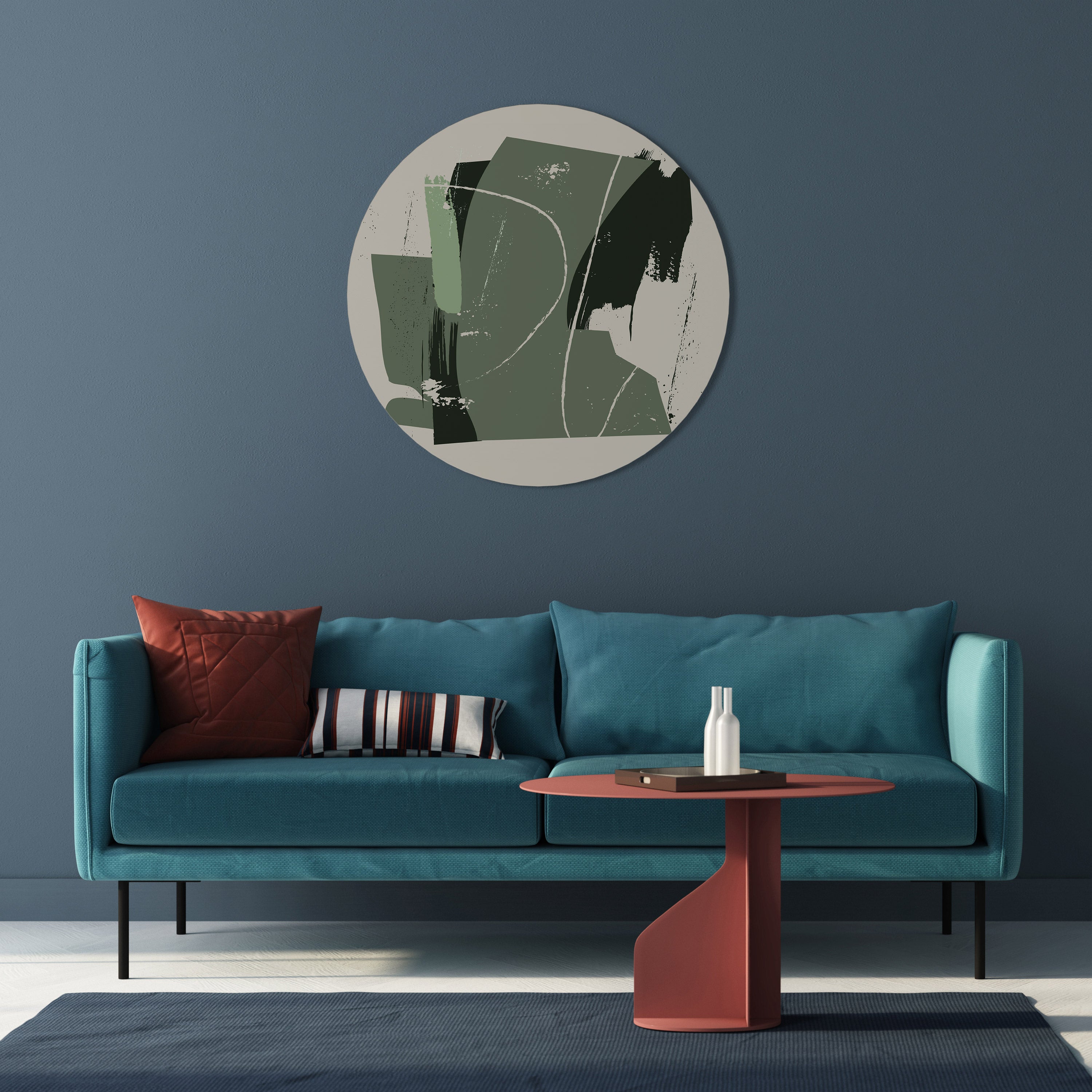 EVERGREEN ESCAPE Round Wall Art