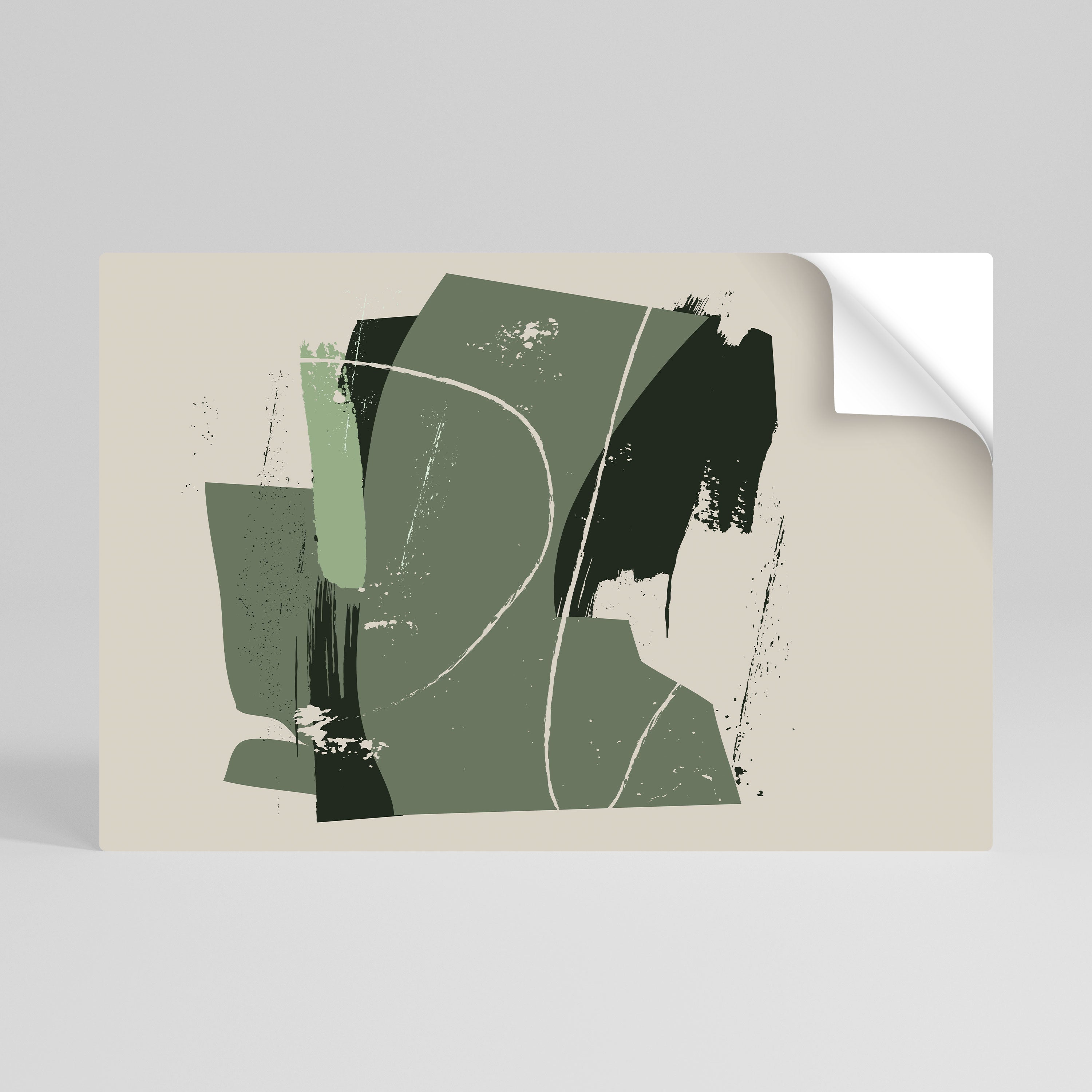 EVERGREEN ESCAPE Peel and Stick Horizontal Poster