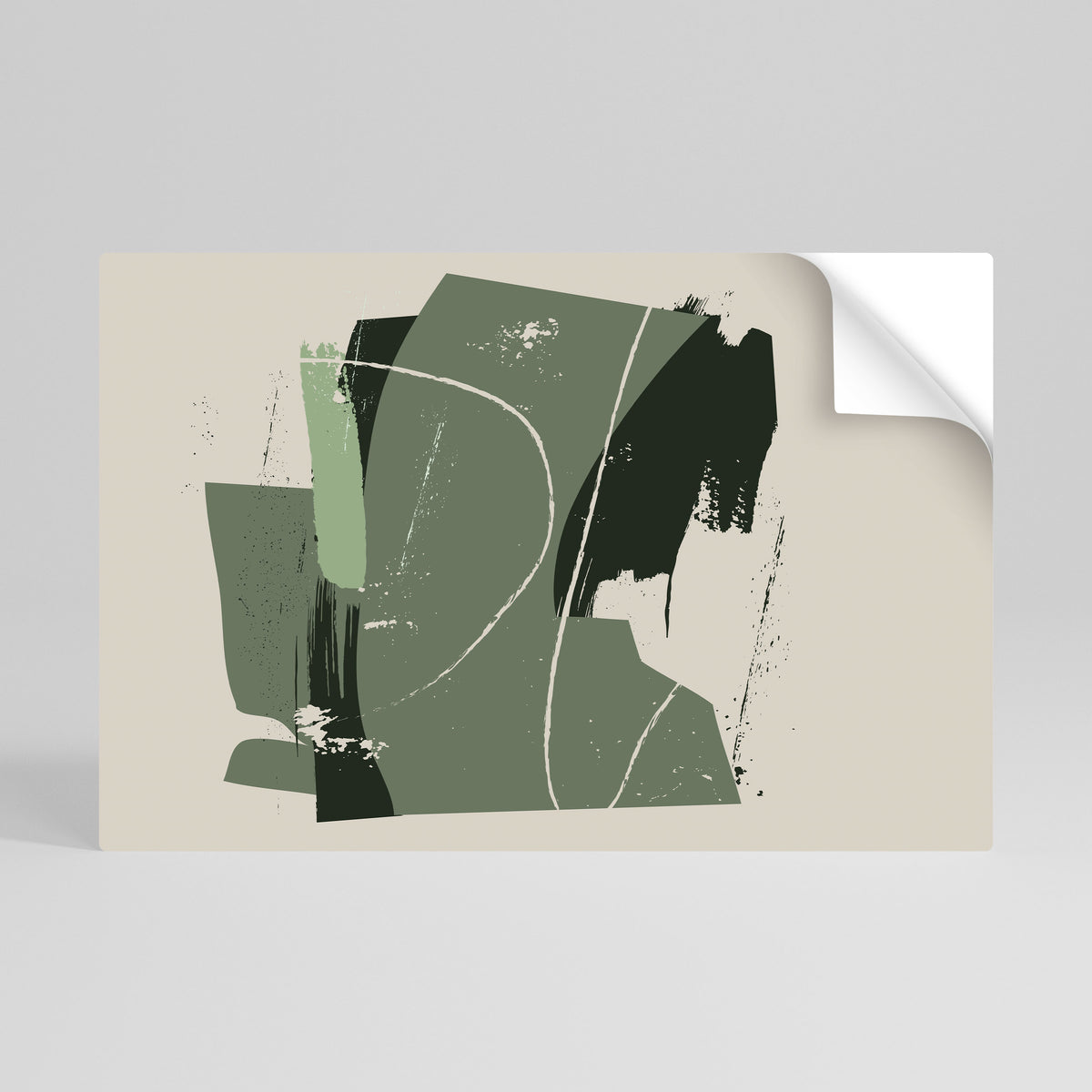 EVERGREEN ESCAPE Peel and Stick Horizontal Poster