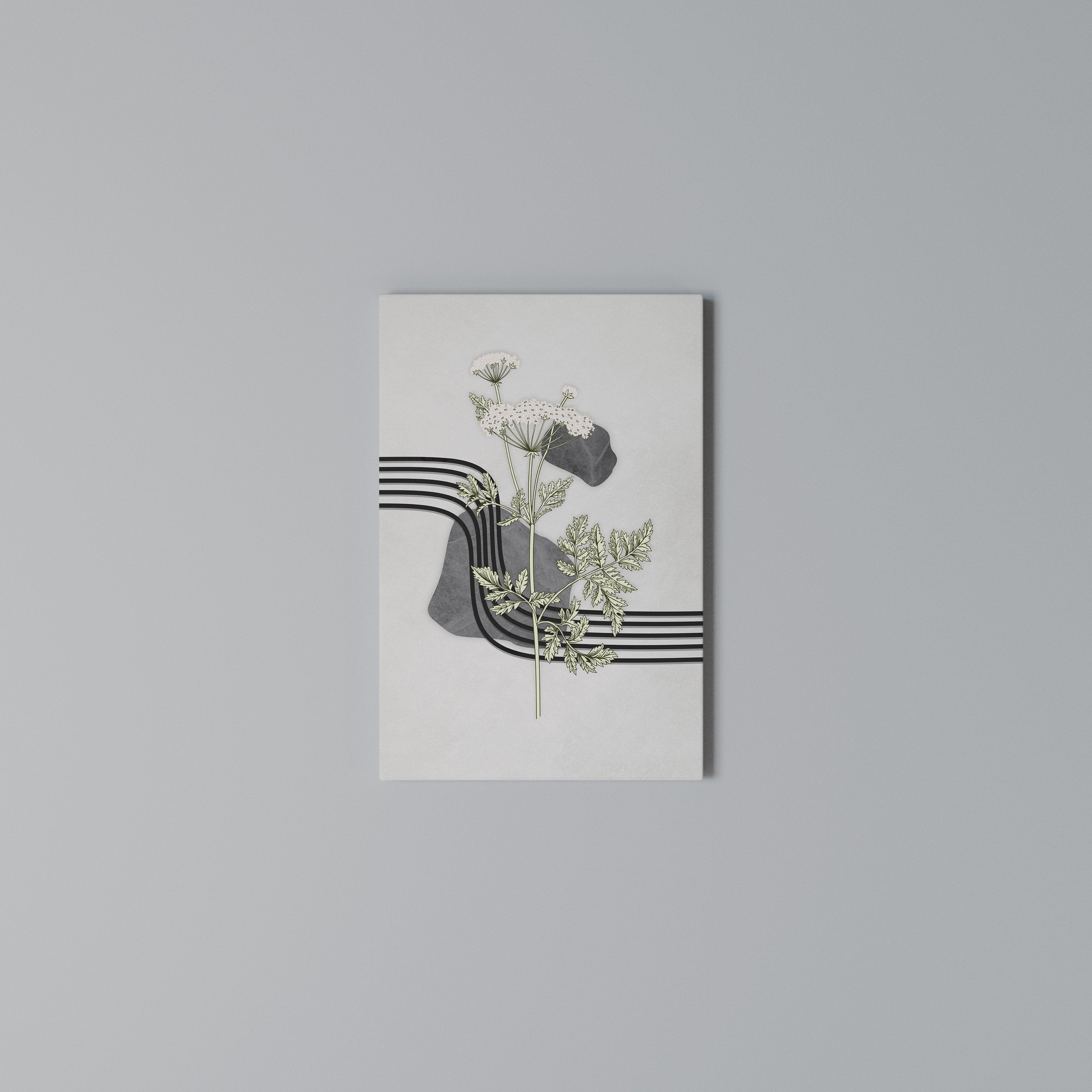 HERACLEUM ARRAY Cuadro en lienzo vertical
