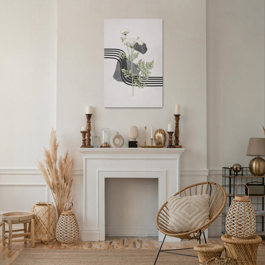 HERACLEUM ARRAY Cuadro en lienzo vertical