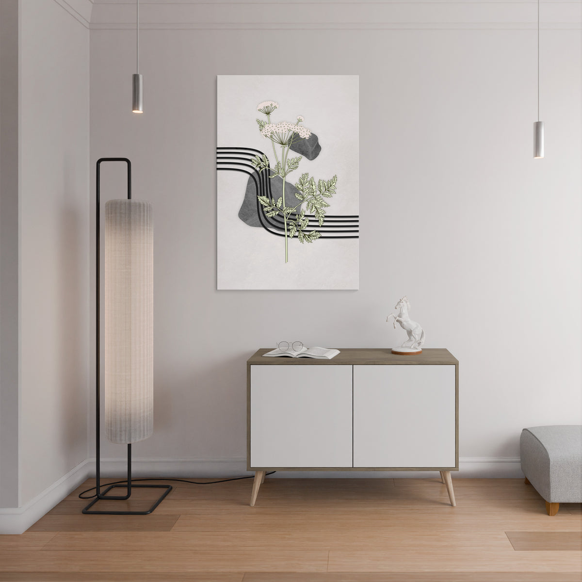 HERACLEUM ARRAY Vertical Canvas Print