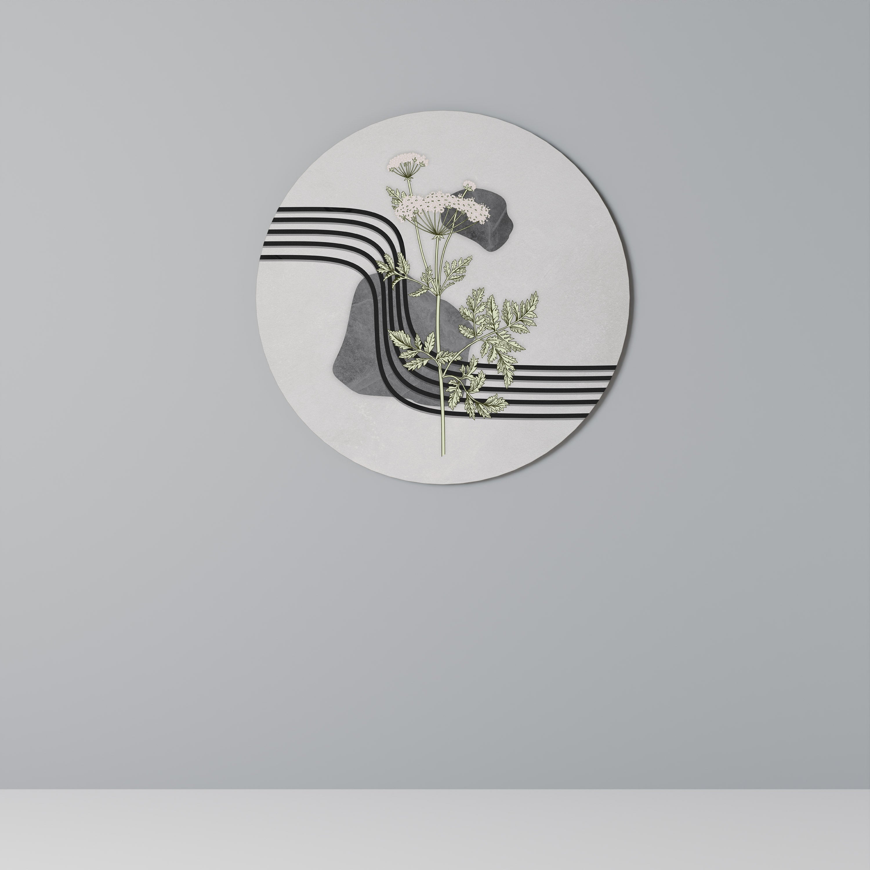 HERACLEUM ARRAY Round Wall Art