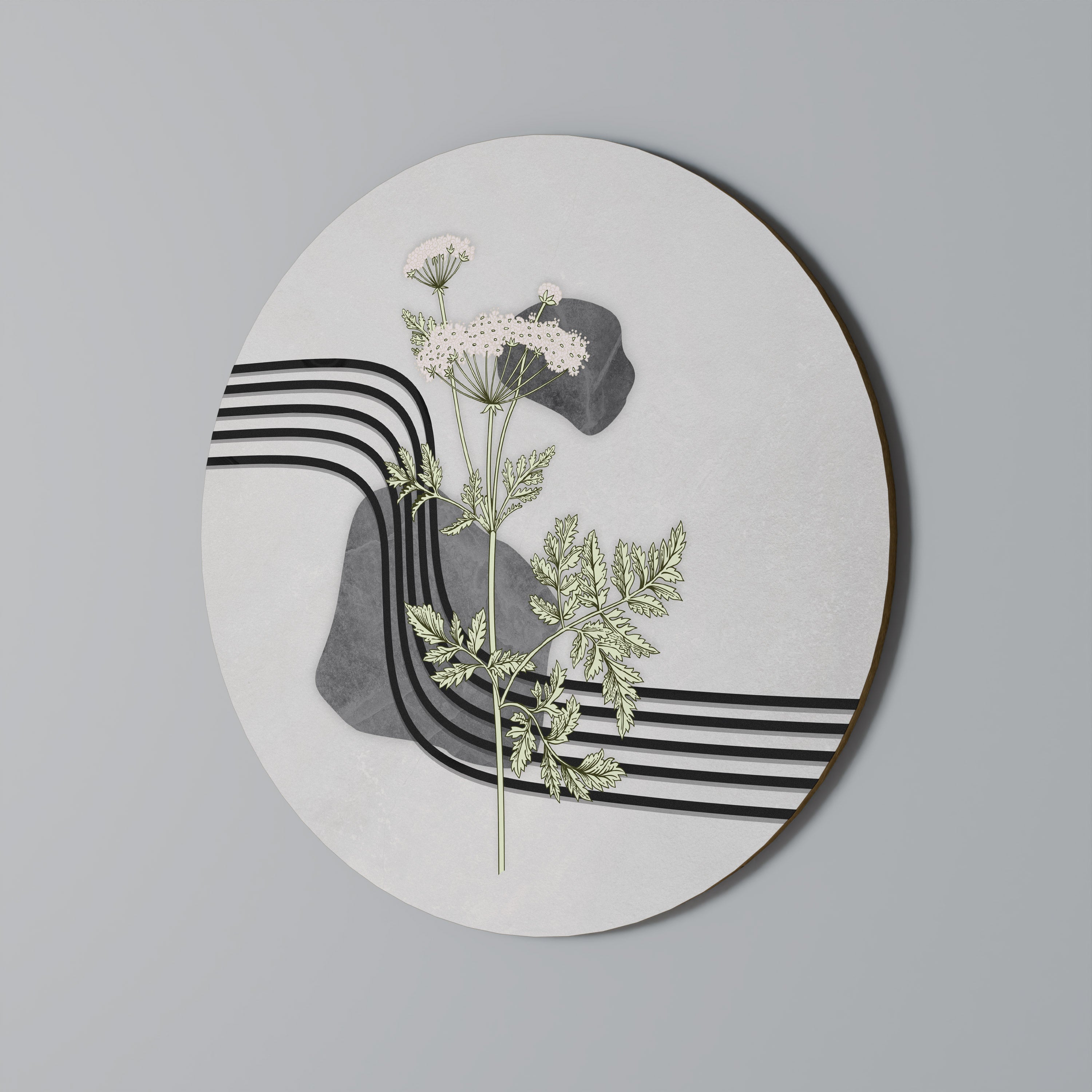 HERACLEUM ARRAY Round Wall Art