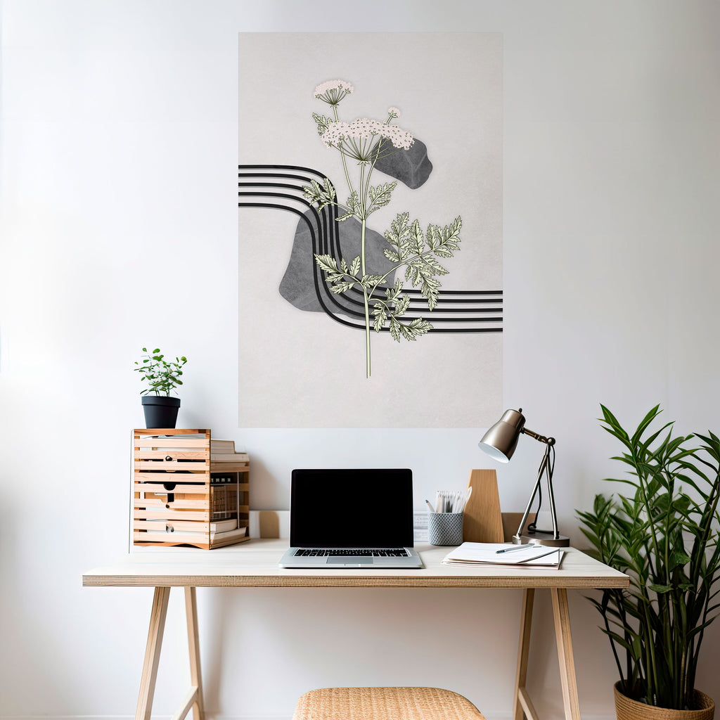HERACLEUM ARRAY Peel and Stick Vertical Poster