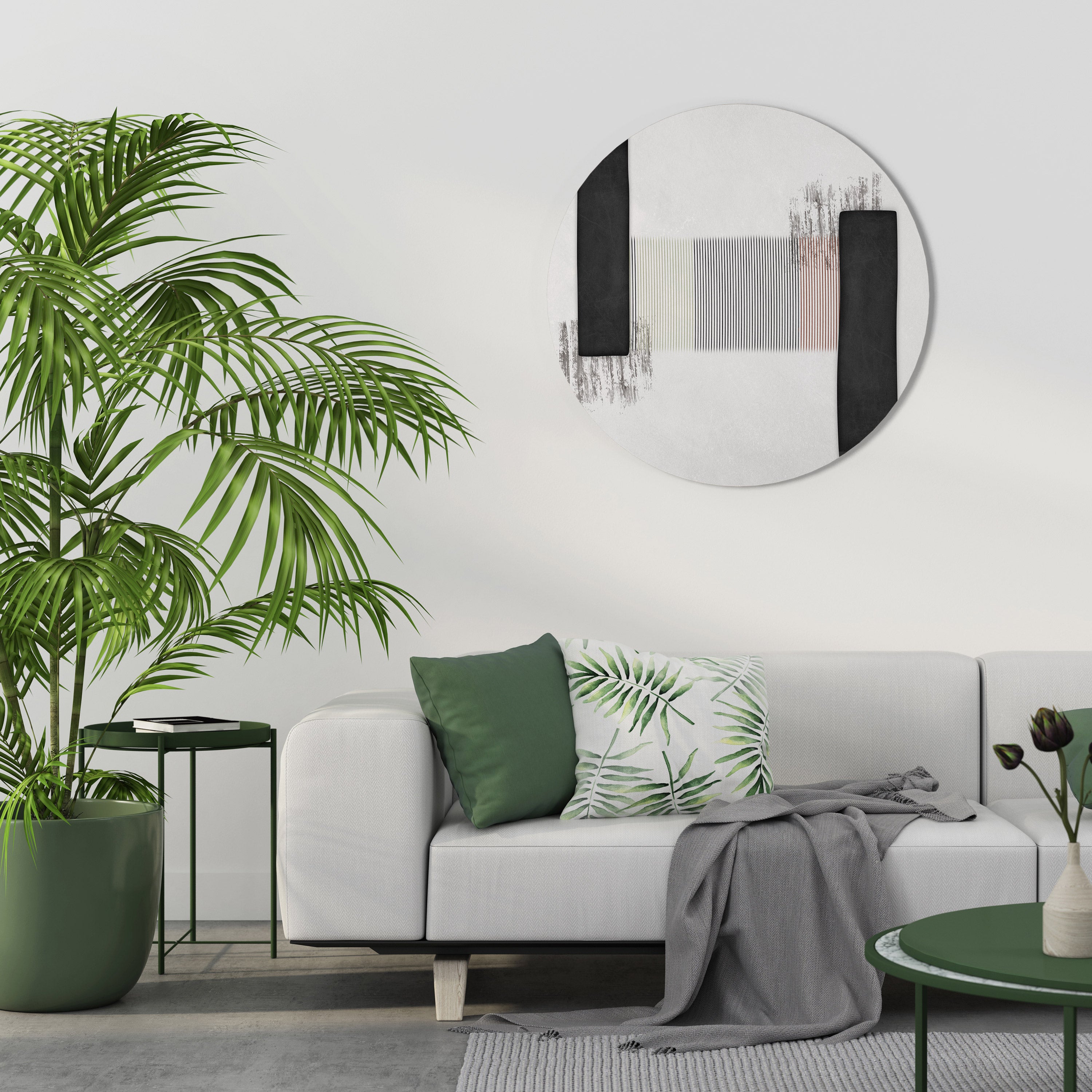 OBDYDIAN PRELUDE Round Wall Art