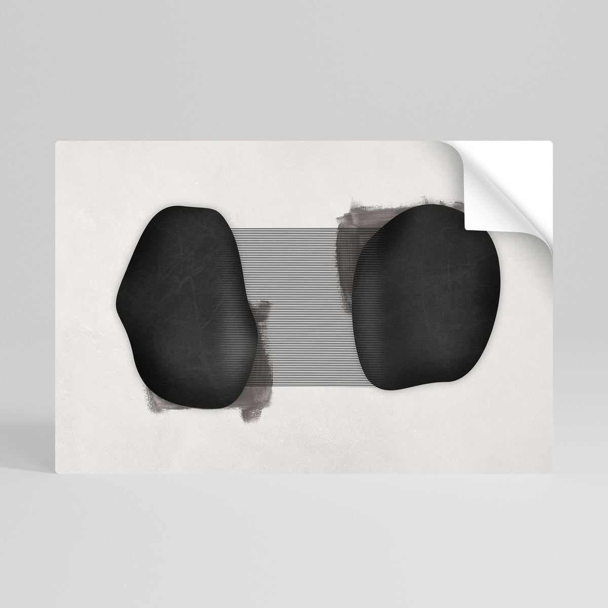 BLACK OVERTURE Peel and Stick Horizontal Poster