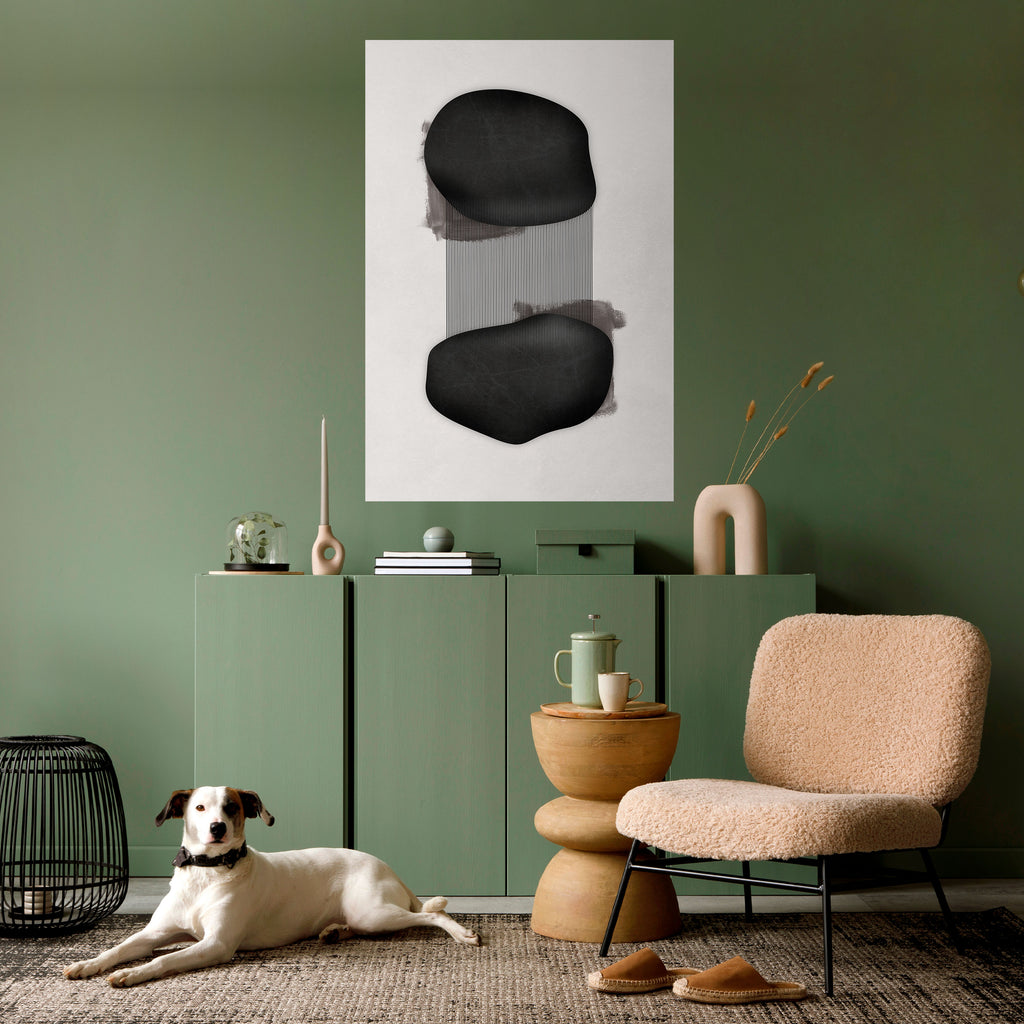 BLACK OVERTURE Peel and Stick Vertical Poster