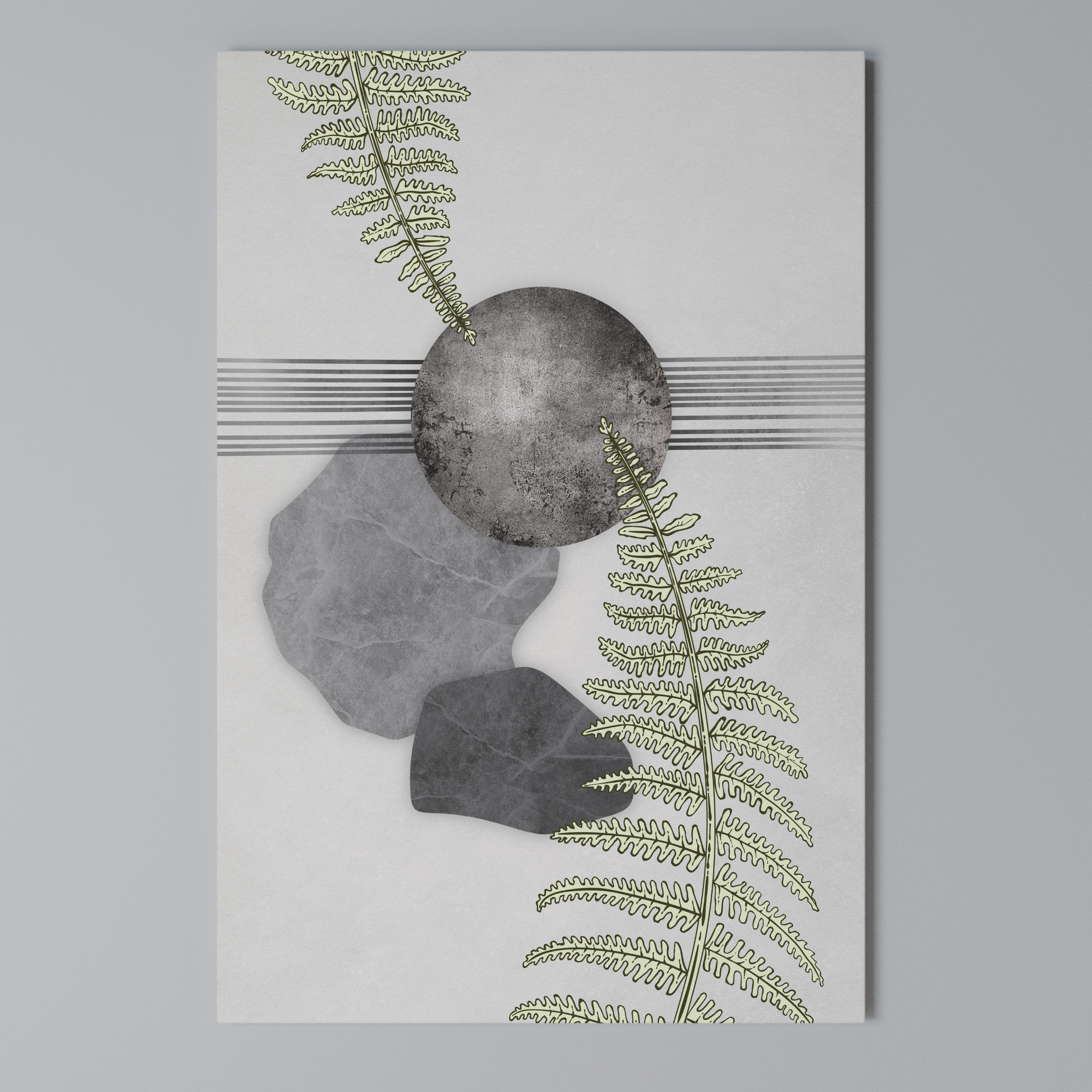 FERN MELANCHOLY Cuadro en lienzo vertical