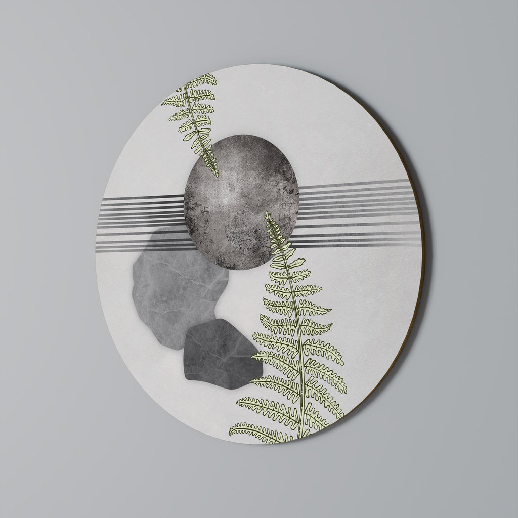 FERN MELANCHOLY Round Wall Art