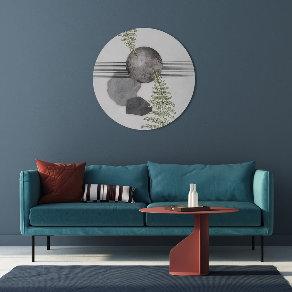 FERN MELANCHOLY Round Wall Art