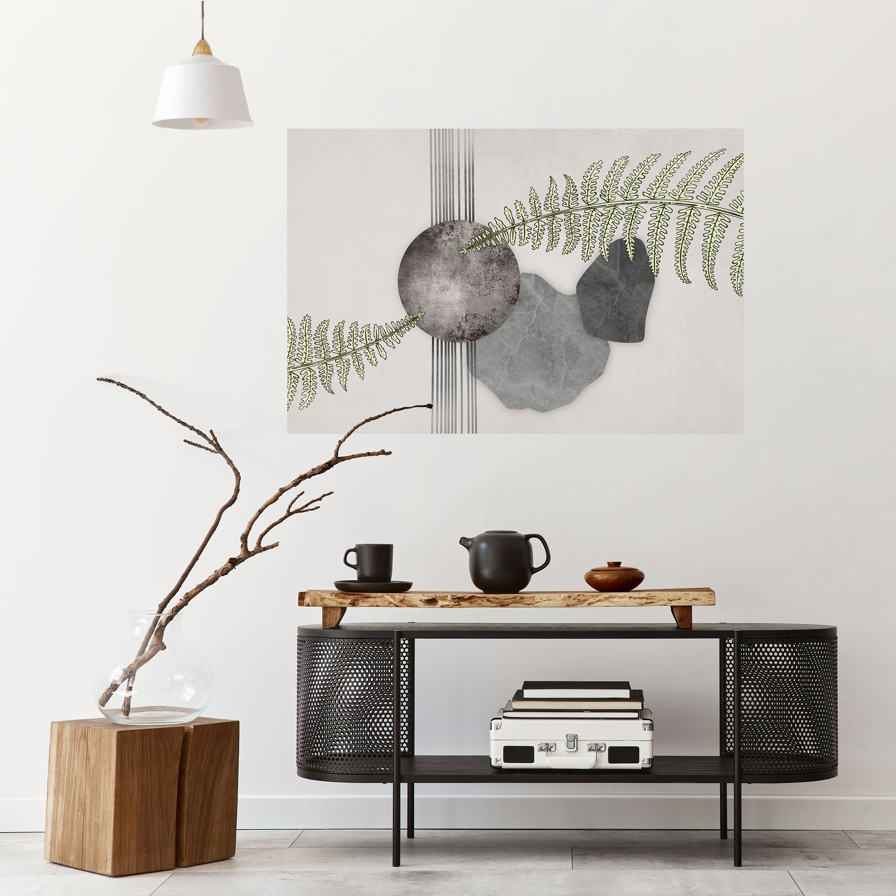 Póster horizontal autoadhesivo MELANCÓLICA DE HELECHO