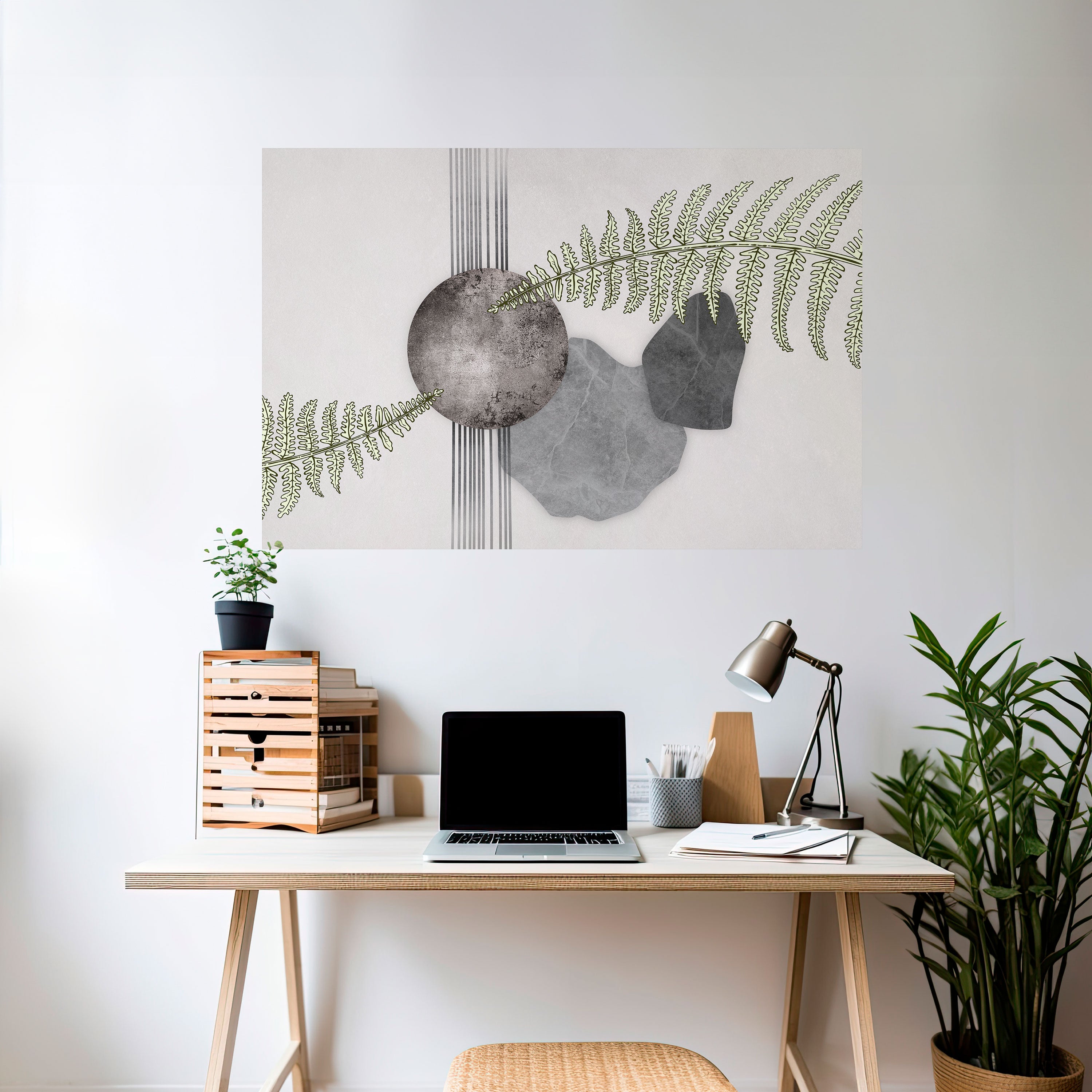 Póster horizontal autoadhesivo MELANCÓLICA DE HELECHO