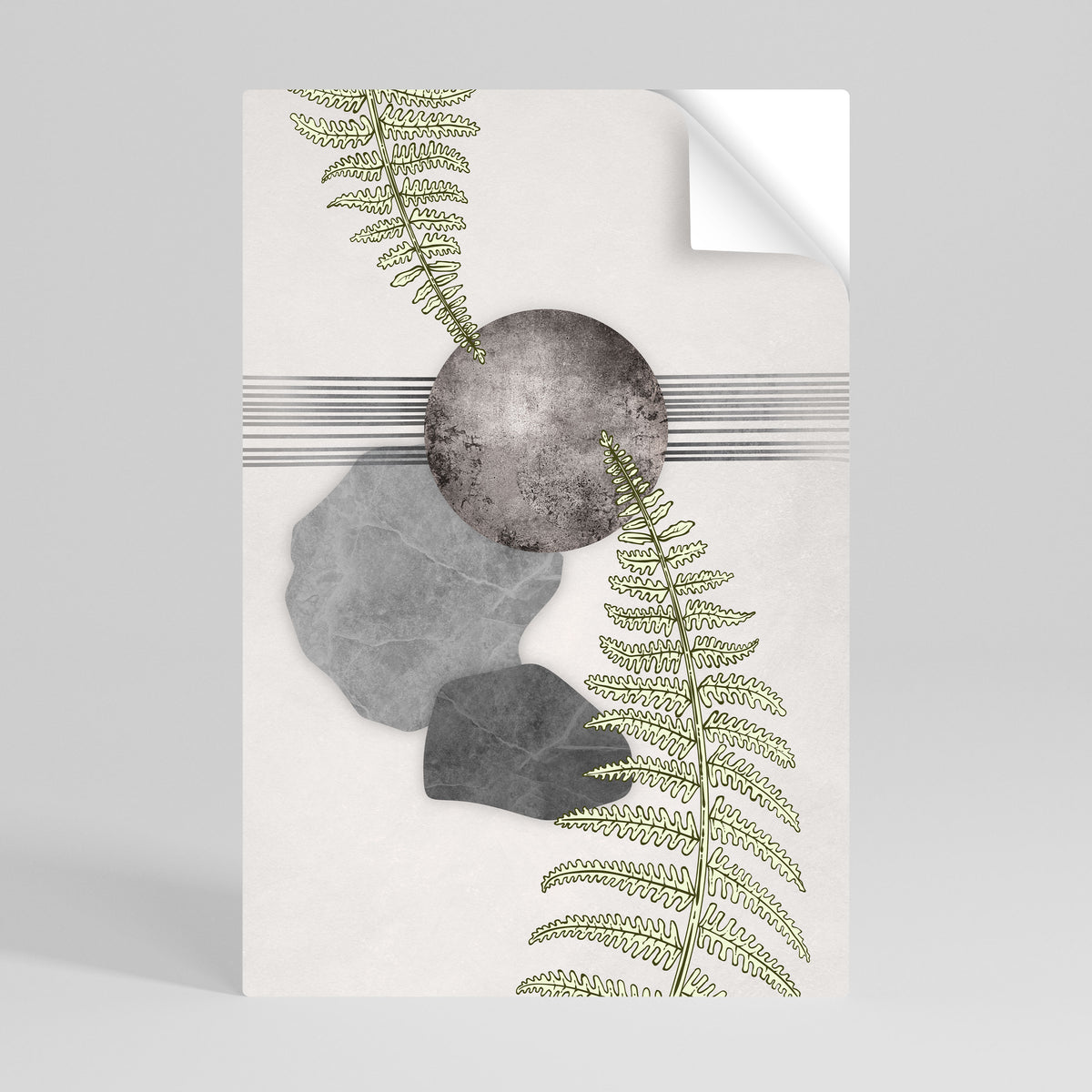 FERN MELANCHOLY Póster adhesivo vertical