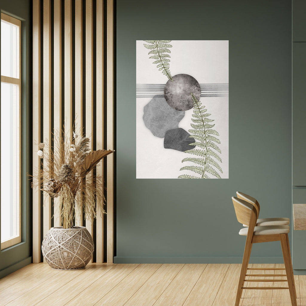 FERN MELANCHOLY Peel and Stick Vertical Poster