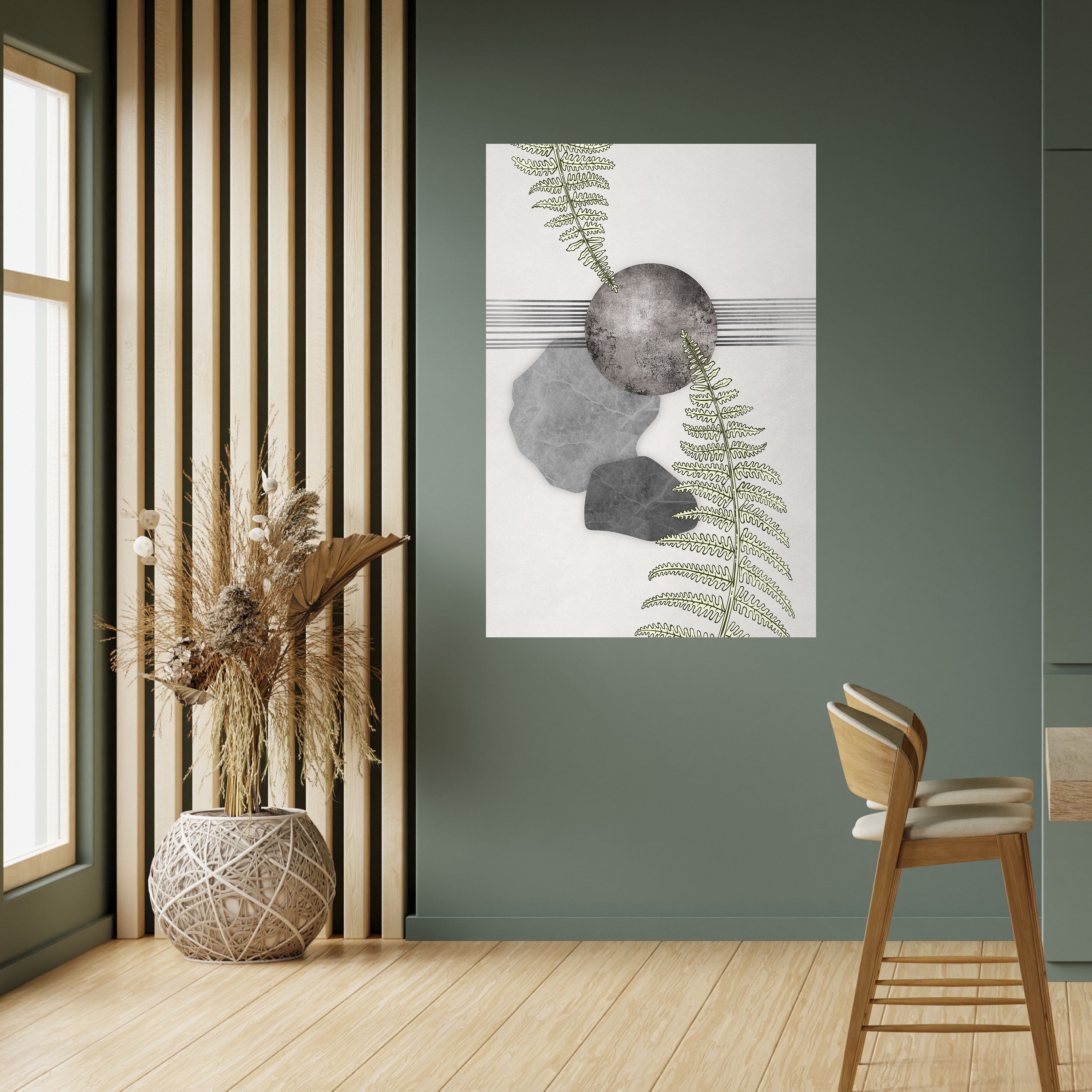 FERN MELANCHOLY Peel and Stick Vertical Poster