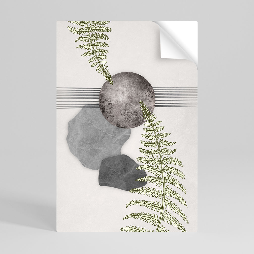 FERN MELANCHOLY Peel and Stick Vertical Poster