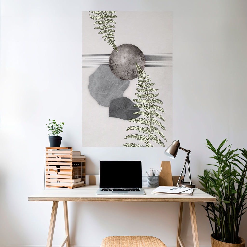 FERN MELANCHOLY Peel and Stick Vertical Poster