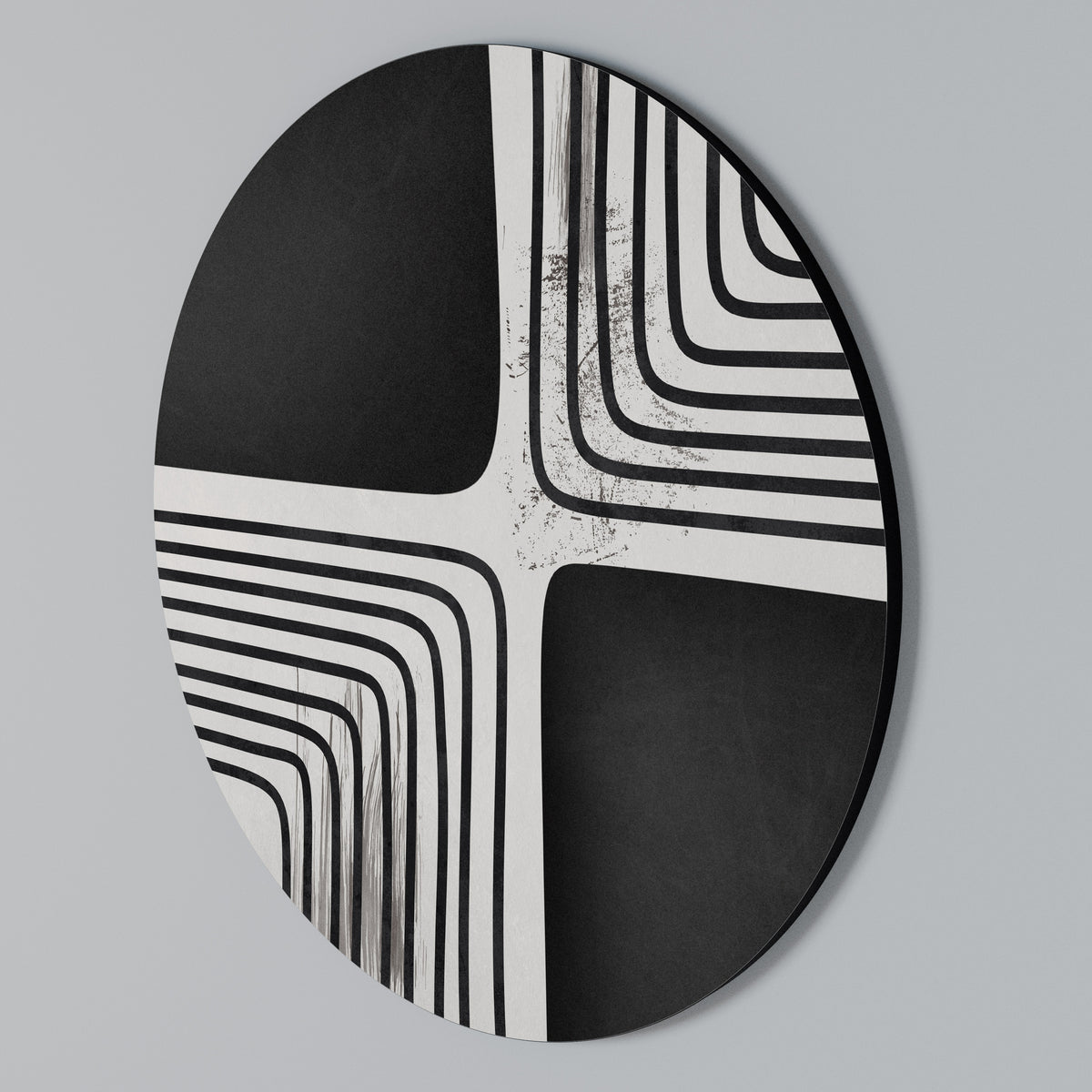 DARKSIDE OF THE LINE Arte de pared redondo