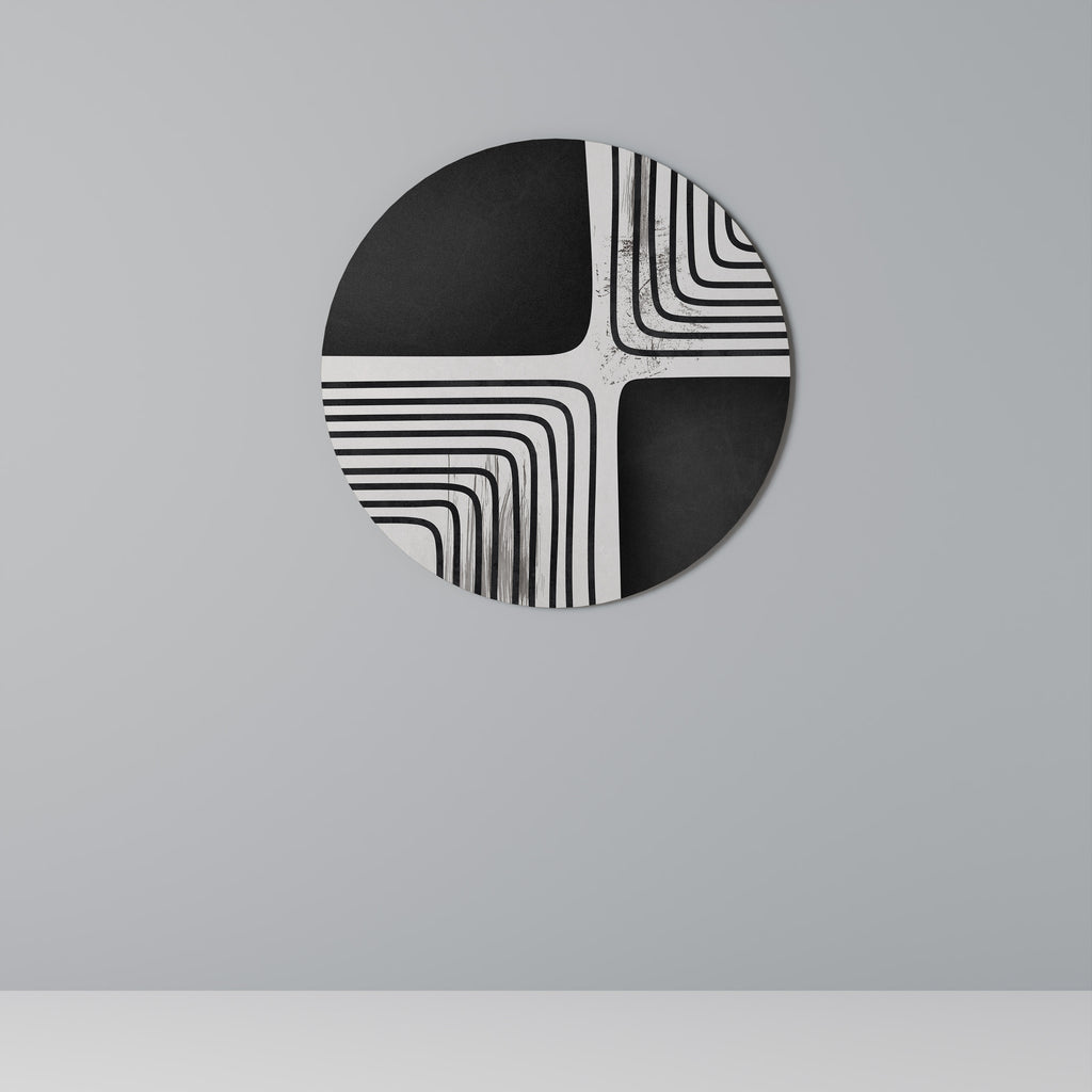 DARKSIDE OF THE LINE Round Wall Art