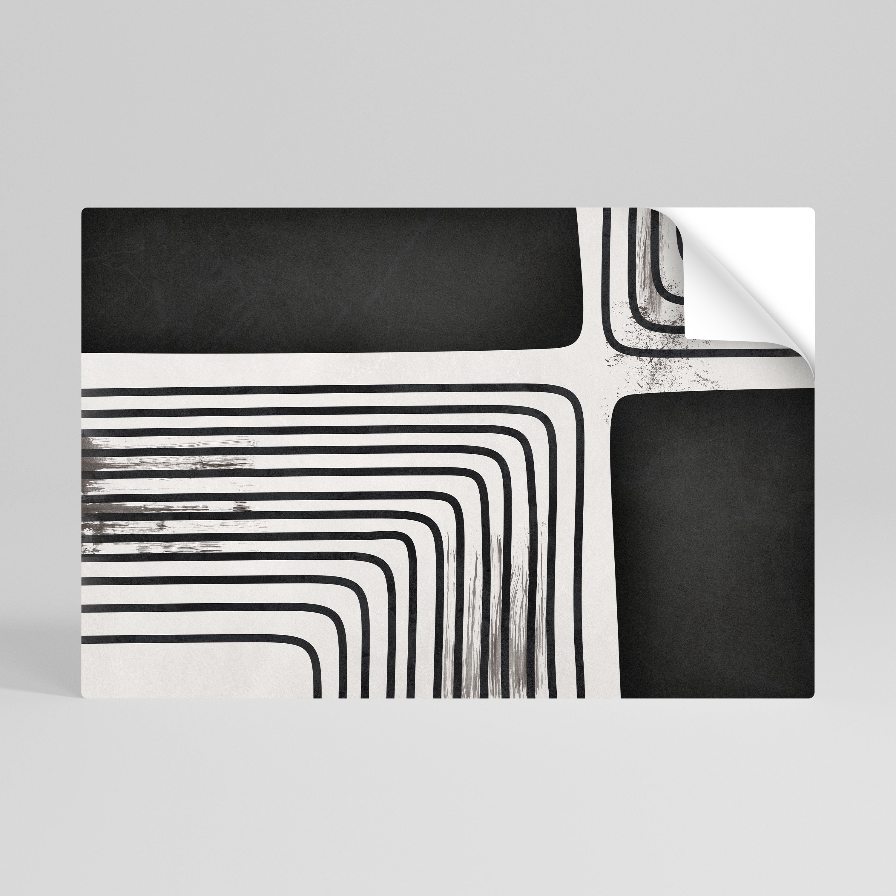 Póster horizontal autoadhesivo "El lado oscuro de la línea"