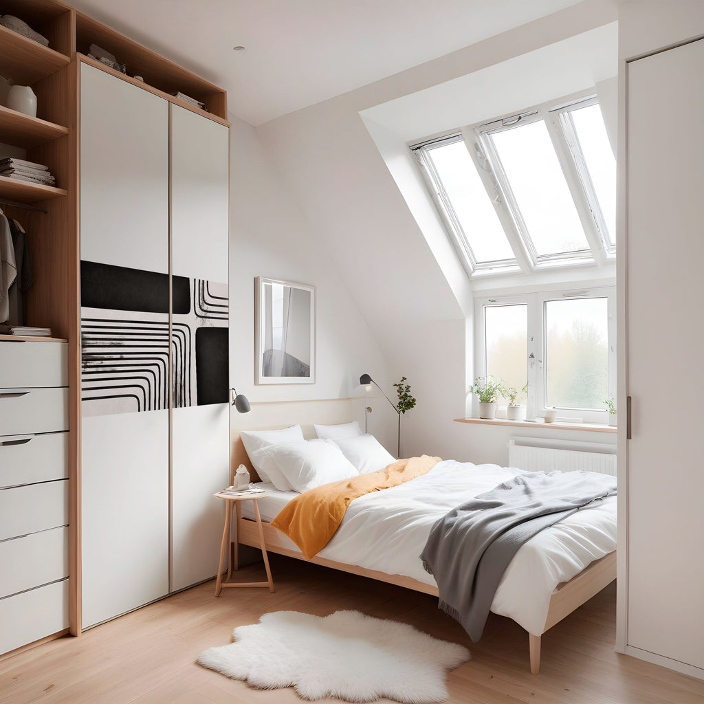 Póster horizontal autoadhesivo "El lado oscuro de la línea"