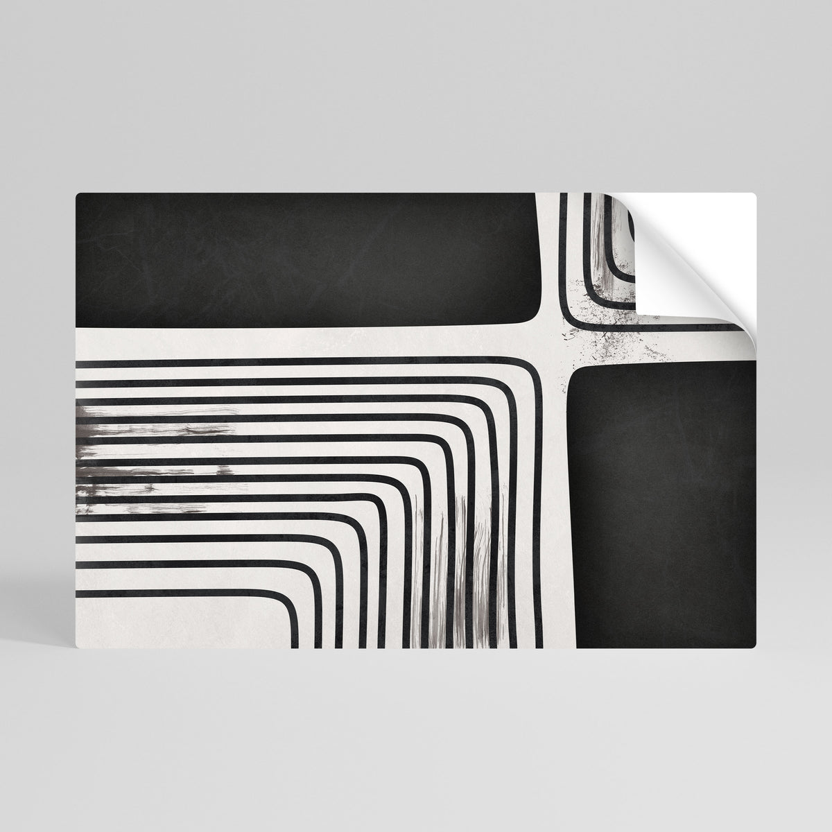 DARKSIDE OF THE LINE Peel and Stick Horizontal Poster