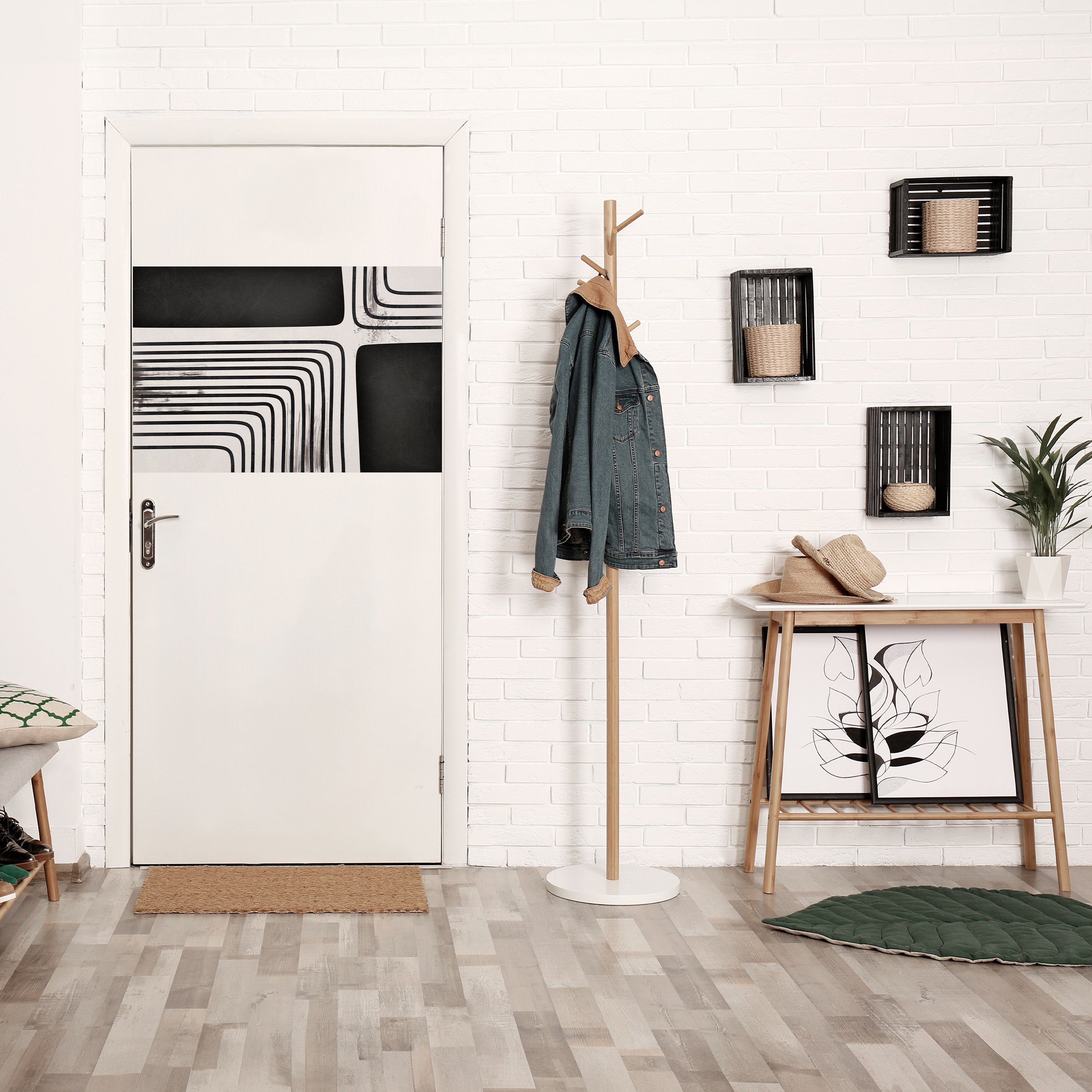 Póster horizontal autoadhesivo "El lado oscuro de la línea"