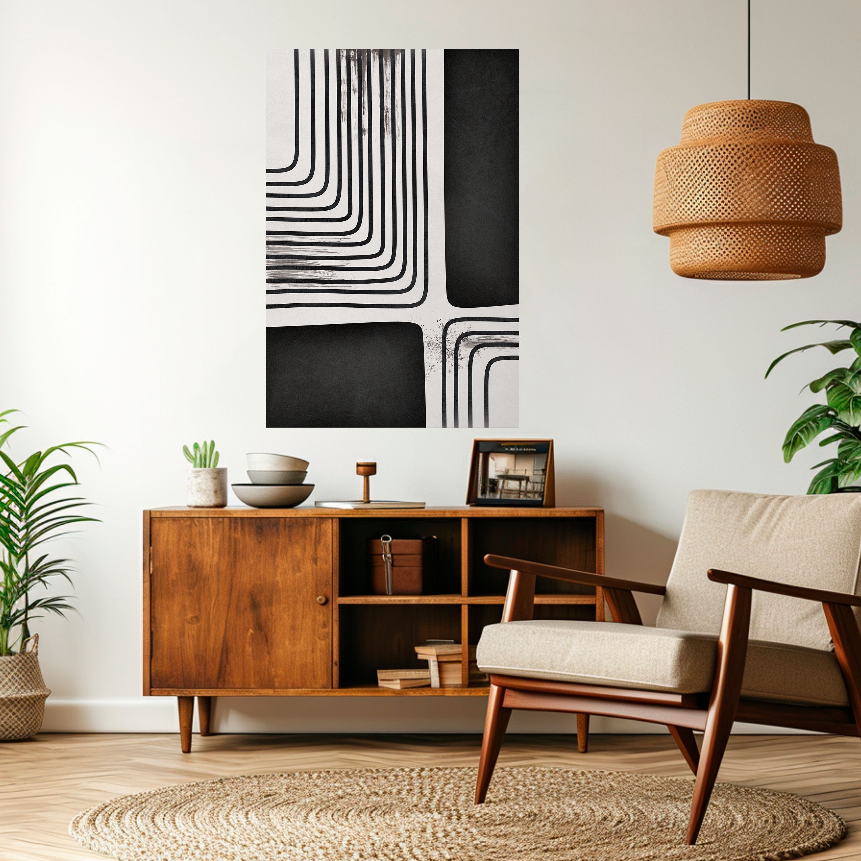 DARKSIDE OF THE LINE Peel and Stick Vertical Poster