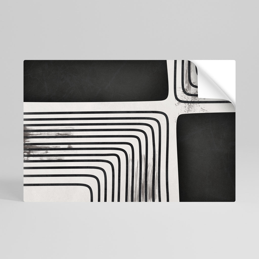 Póster horizontal autoadhesivo "El lado oscuro de la línea"