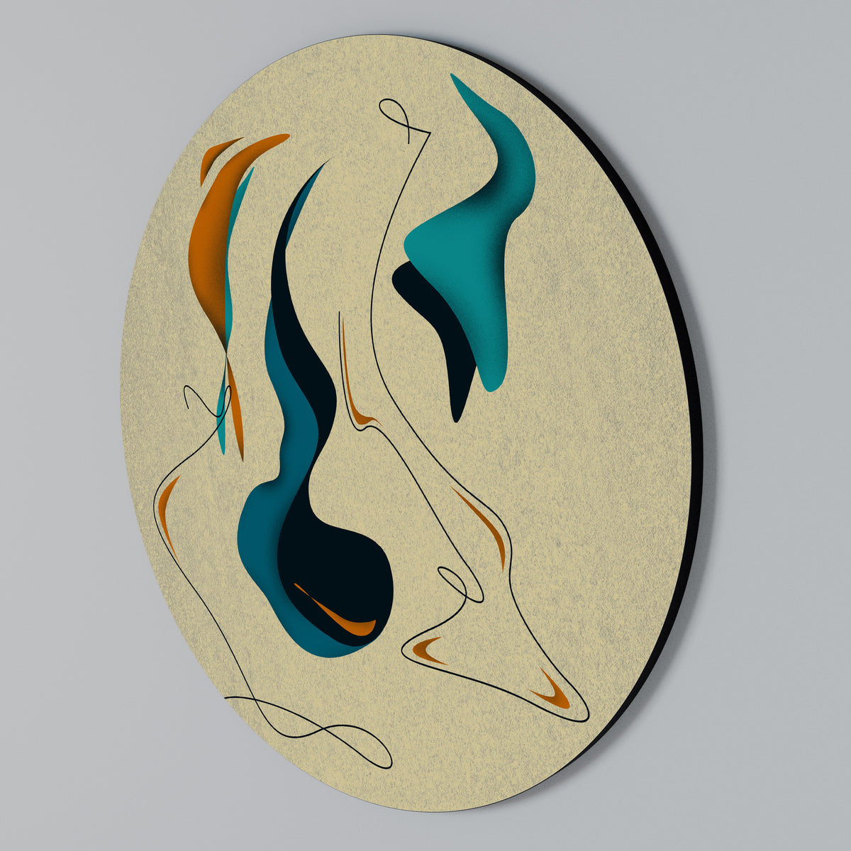 DREAMY DAZE Arte de pared redondo