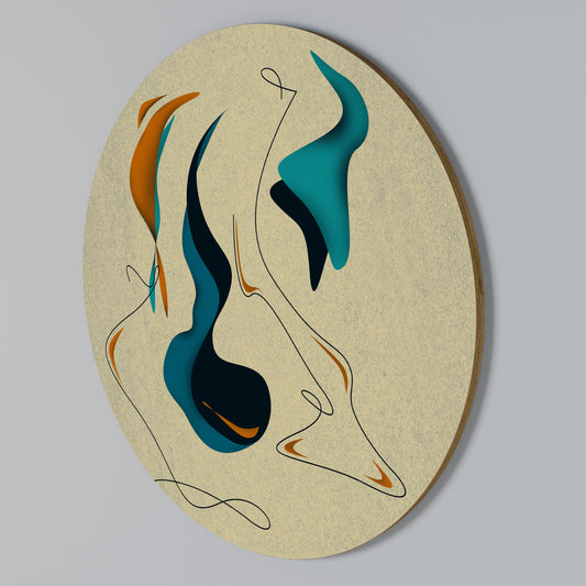 DREAMY DAZE Arte de pared redondo