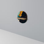 SILHOUETTE SONATA Estante Ovalado Decorativo en Efecto Roble